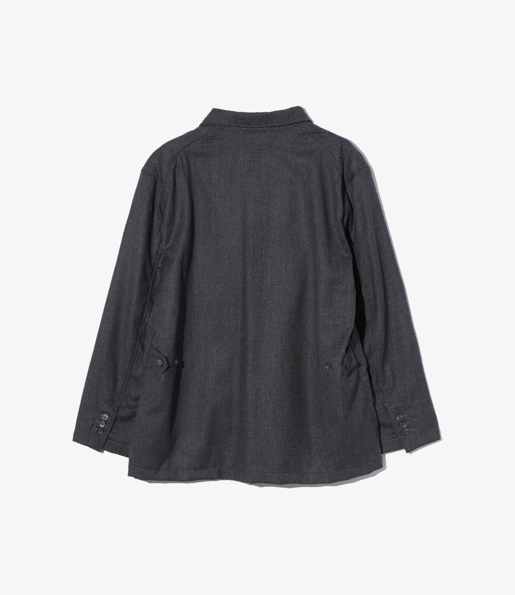 Loiter Jacket – Charcoal High Count Worsted Wool