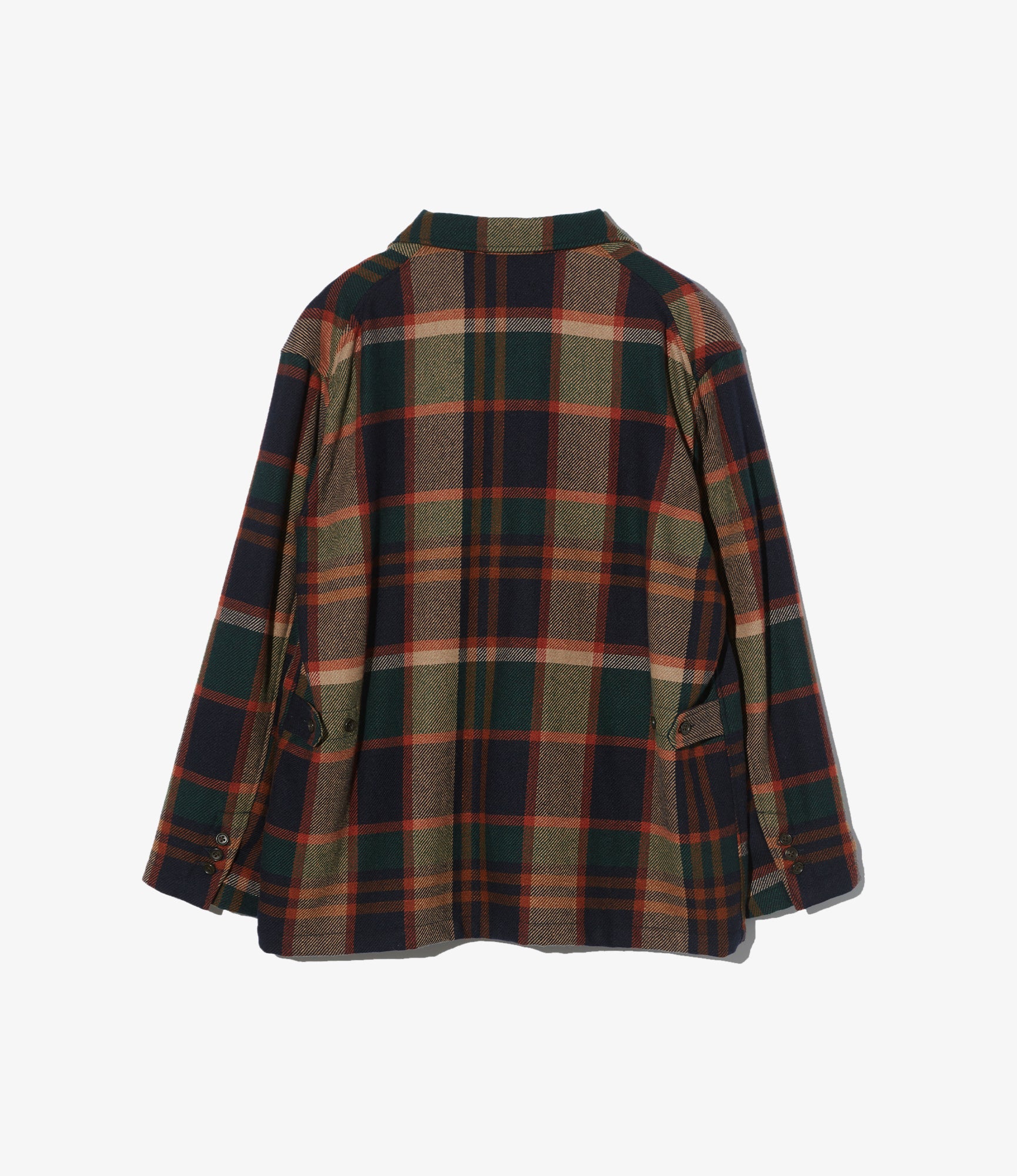 Loiter Jacket – Navy/Brown Plaid Wool
