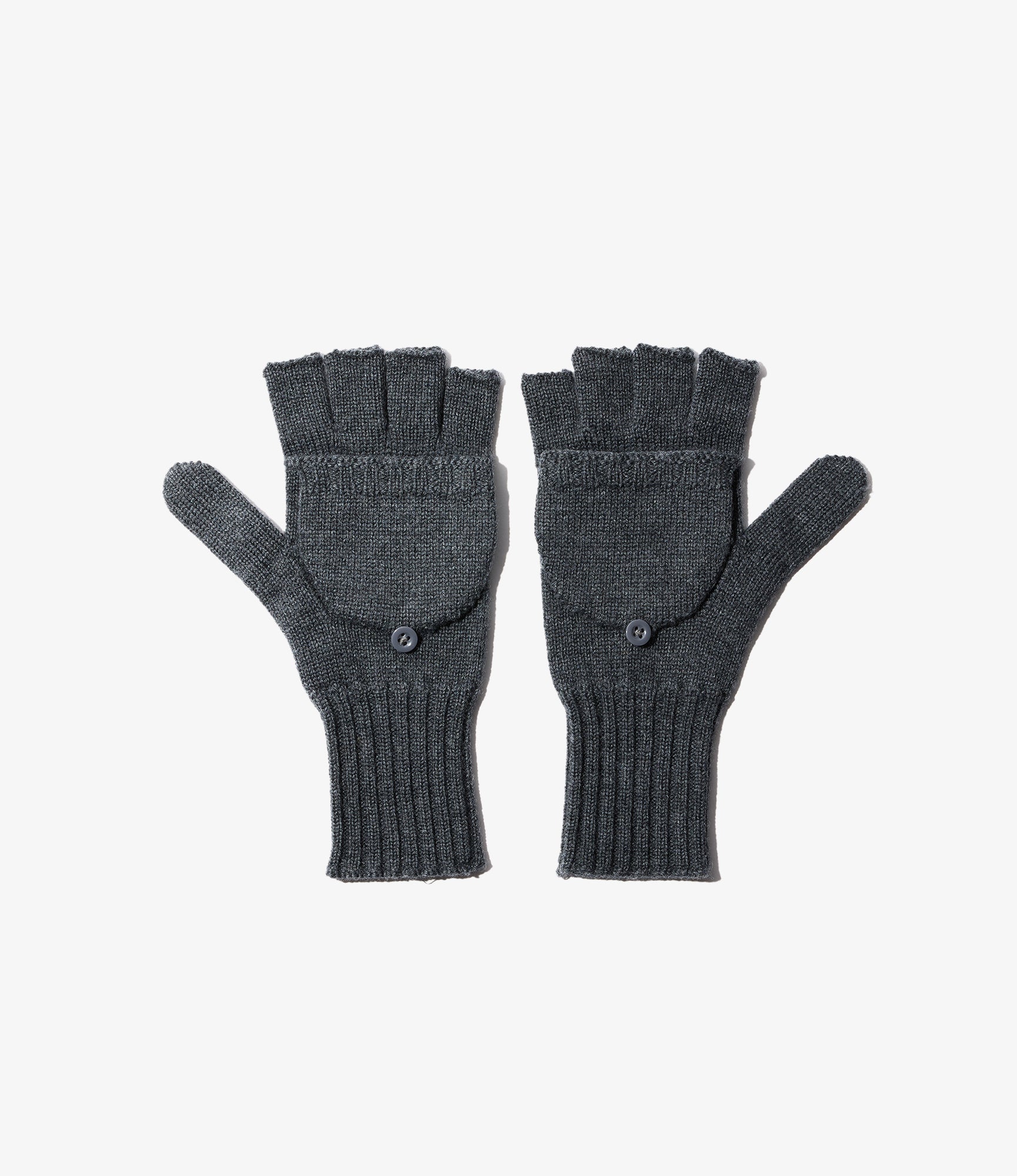 Merino Wool Mitten – Charcoal