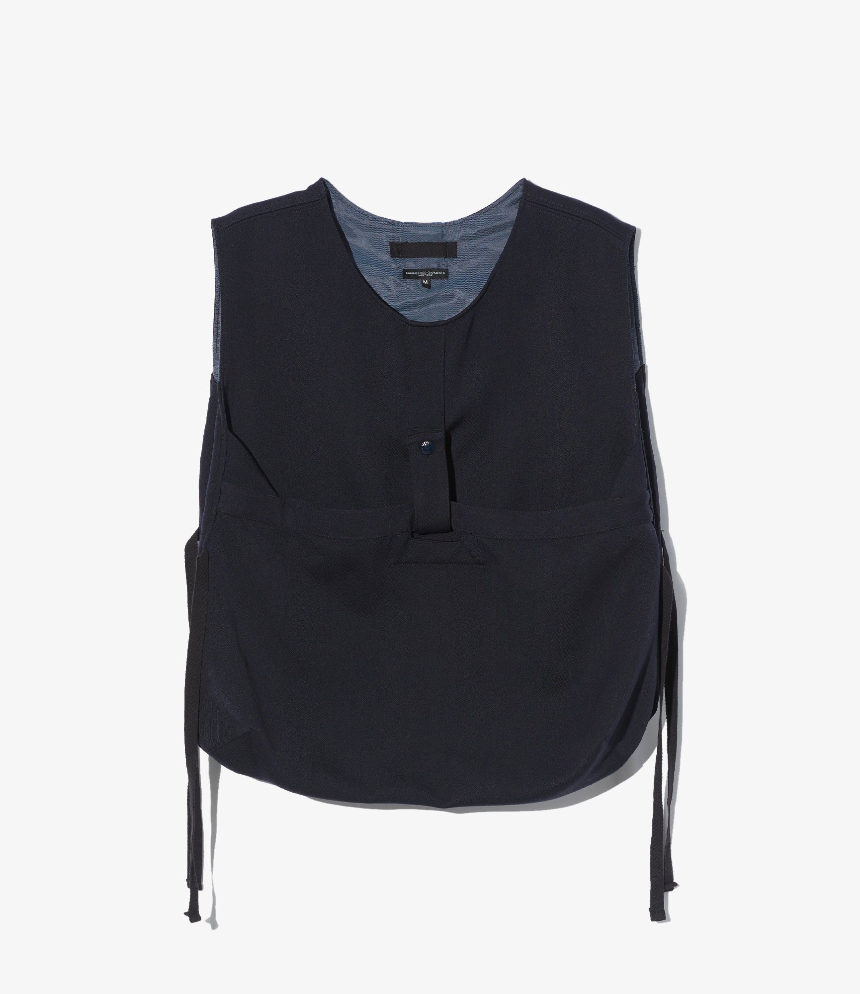 Newsboy Vest – Dark Navy Heavy Wool Elastique