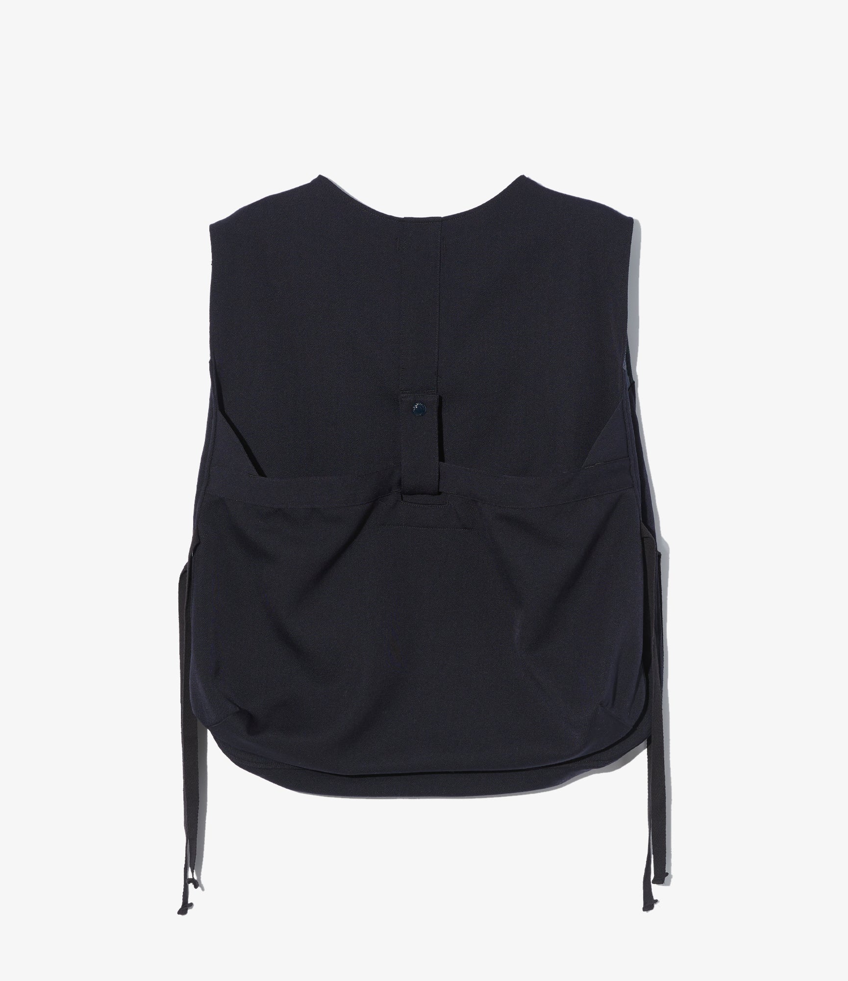 Newsboy Vest – Dark Navy Heavy Wool Elastique