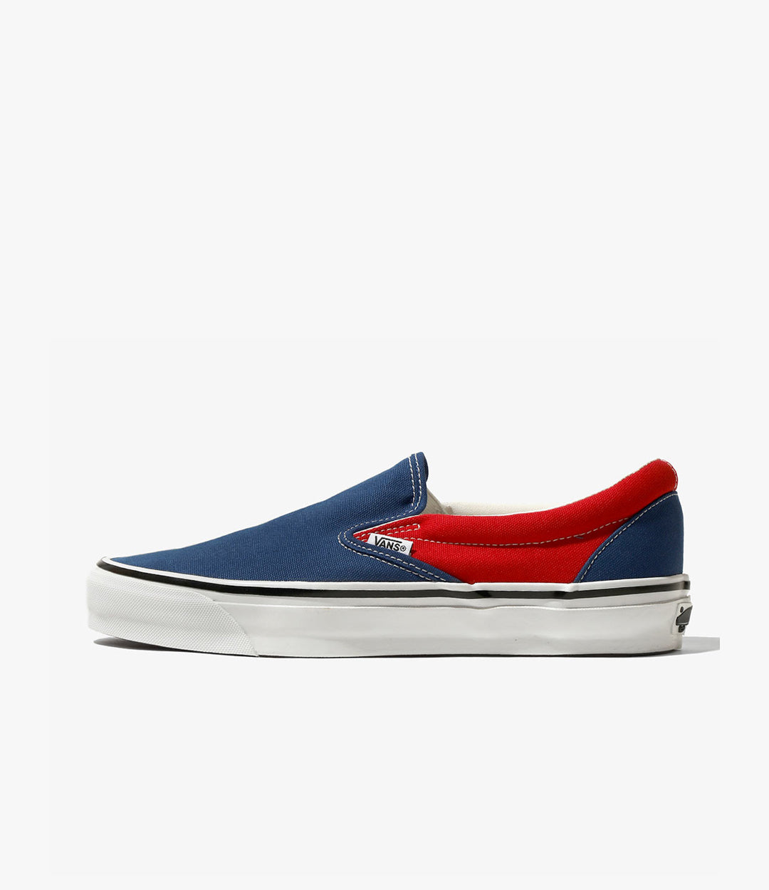 Slip-On 98 – Red/Navy Canvas