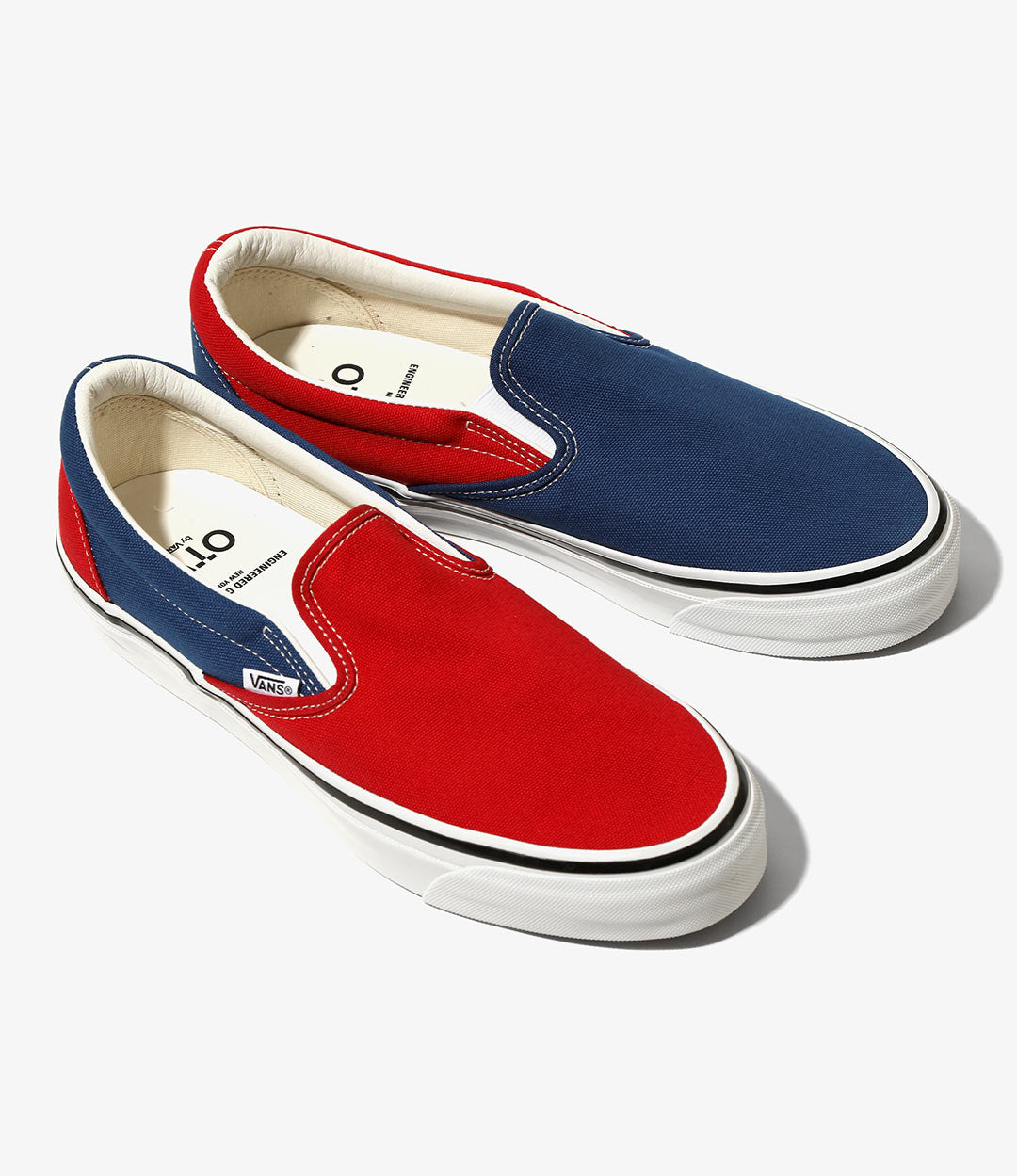 Slip-On 98 – Red/Navy Canvas