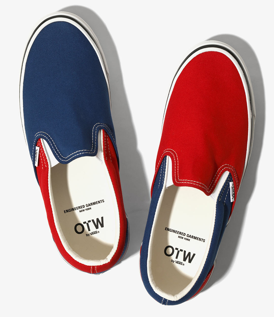 Slip-On 98 – Red/Navy Canvas