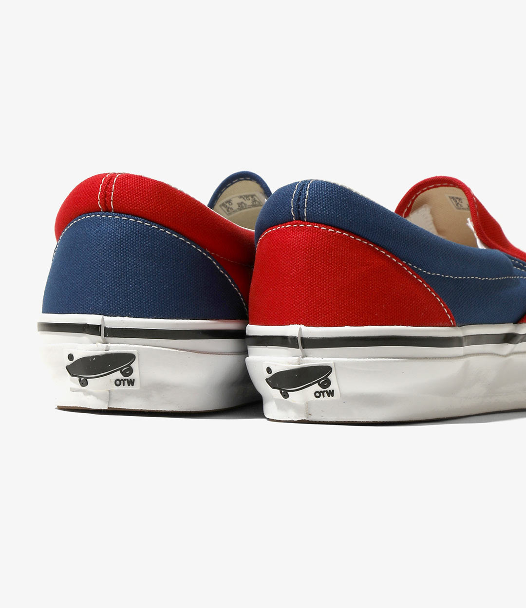 Slip-On 98 – Red/Navy Canvas