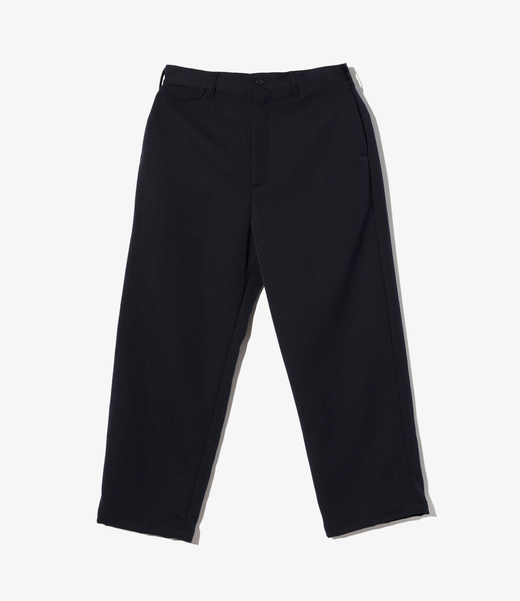 Officer Pant – Dark Navy Heavy Wool Elastique