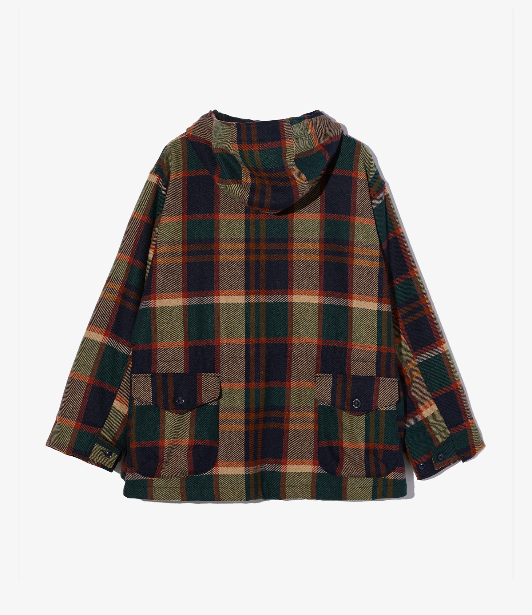 SAS Jacket – Navy/Brown Plaid Wool