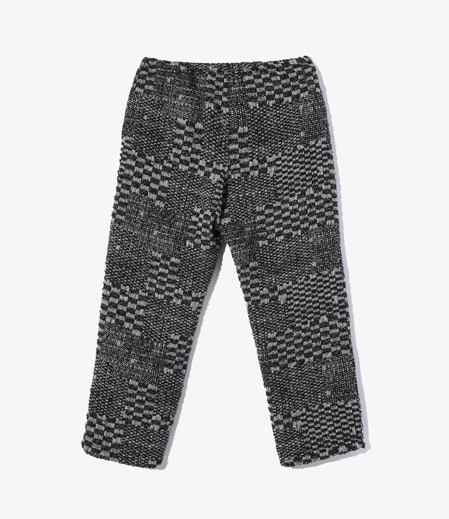 STK Pant – Black/White Block Jacquard