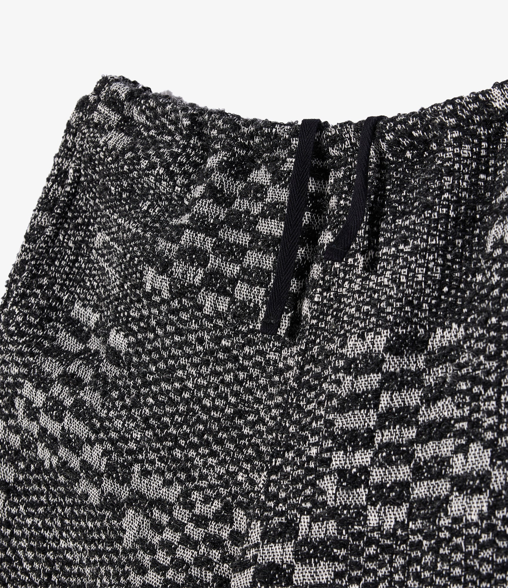 STK Pant – Black/White Block Jacquard