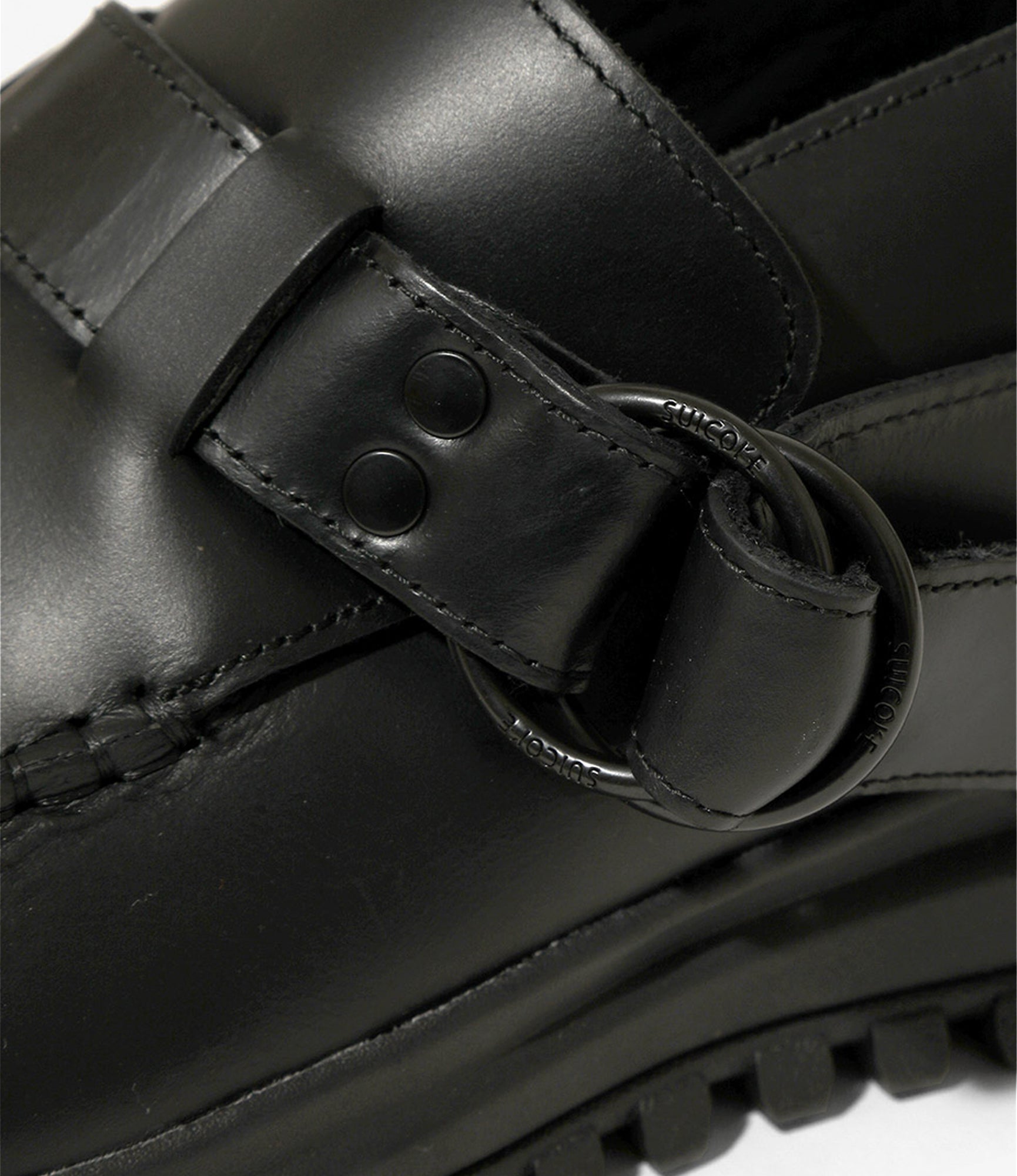 Ring Moc – Black Smooth Leather