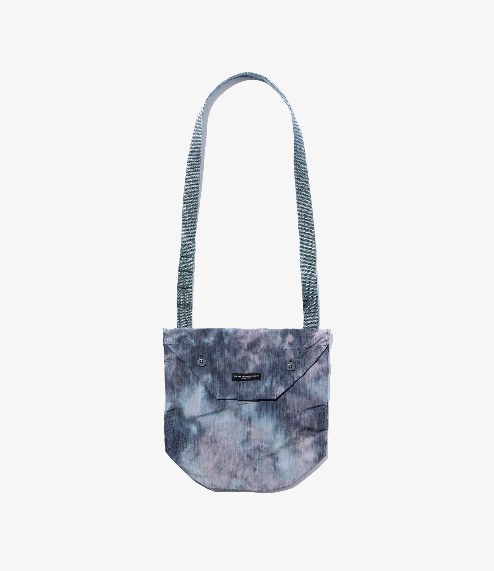 Shoulder Pouch – Charcoal Smoke Print Polyester