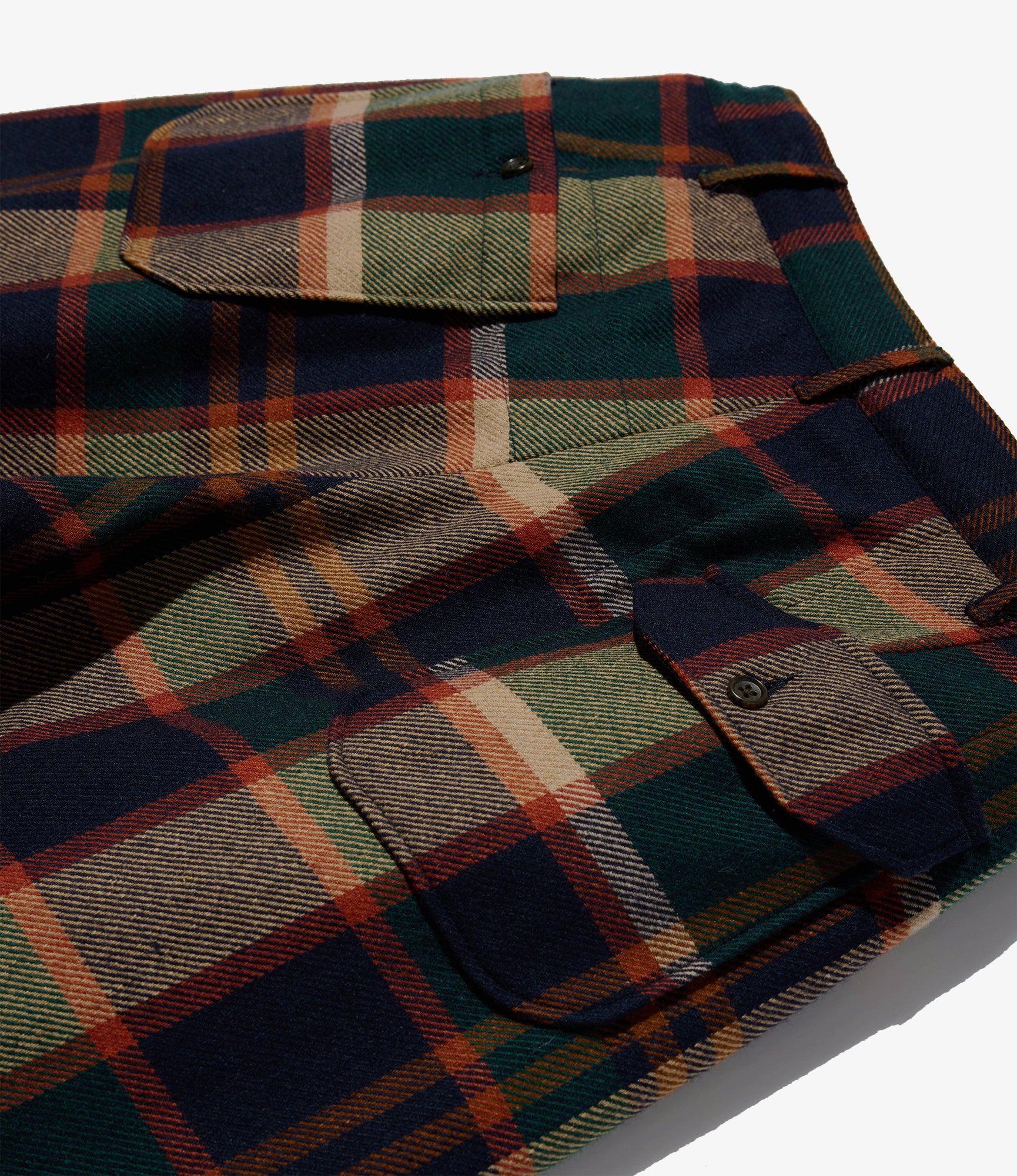 Carlyle Pant – Navy/Brown Plaid Wool