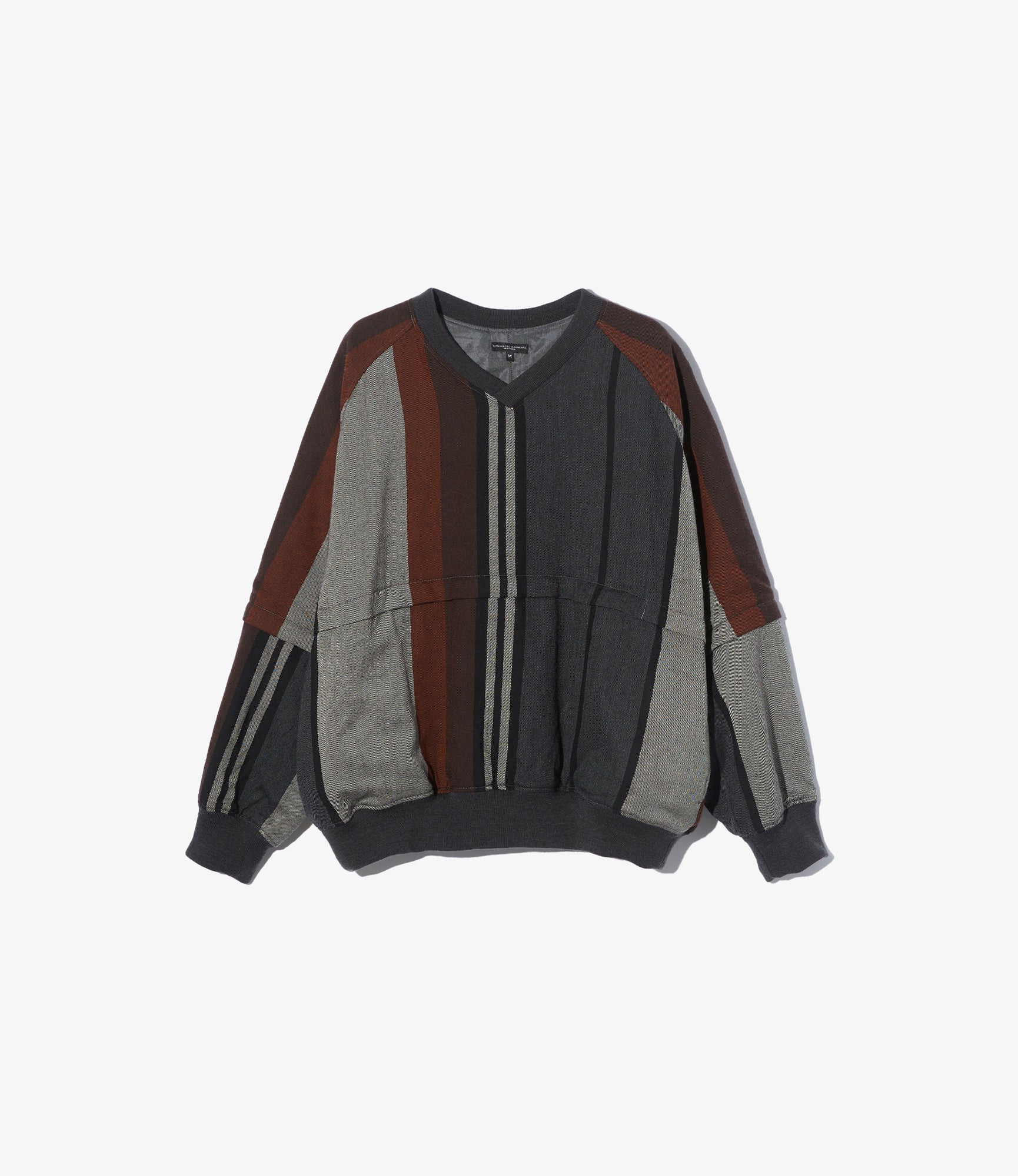 Wind Pull – Multicolour Wide Striped Worsted Wool