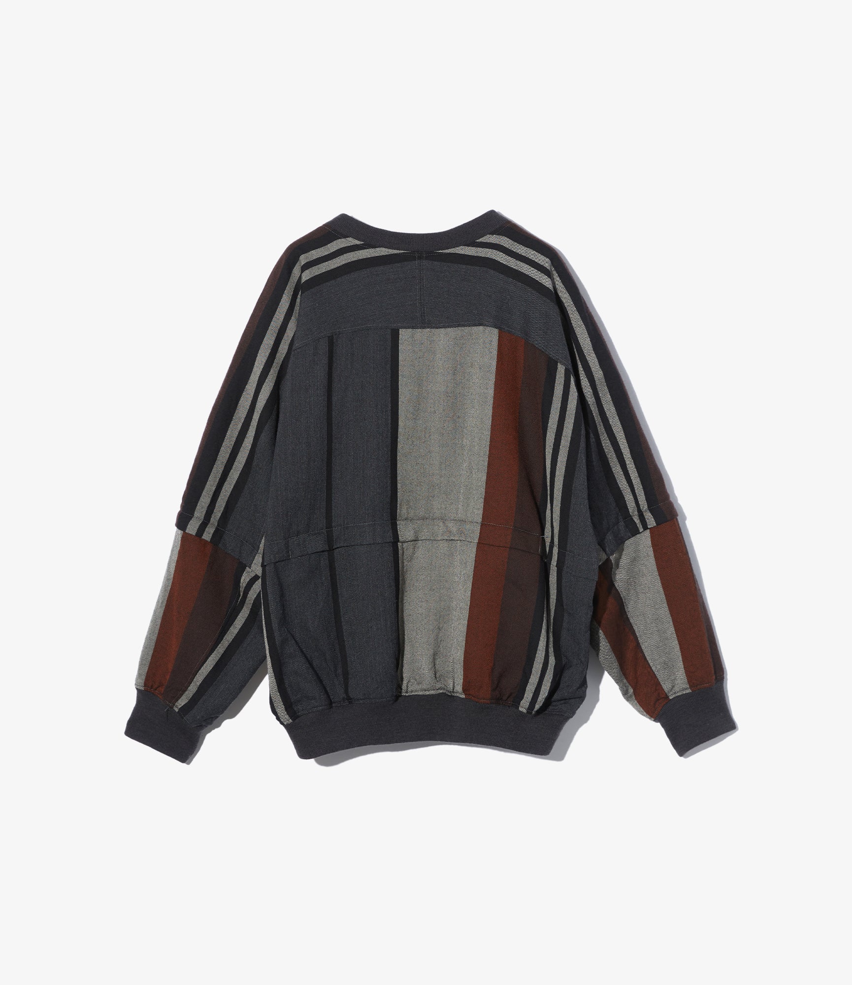Wind Pull – Multicolour Wide Striped Worsted Wool