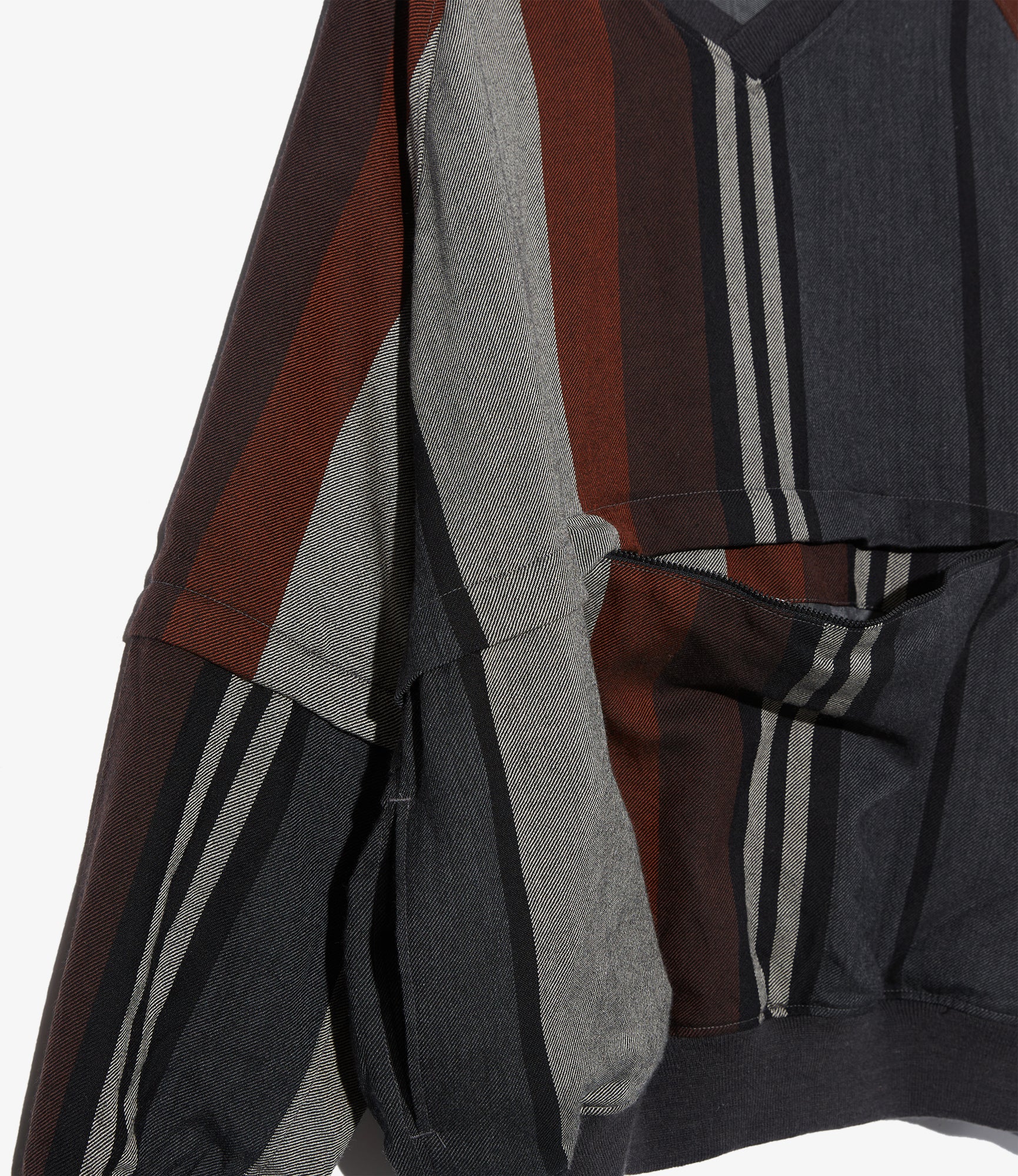 Wind Pull – Multicolour Wide Striped Worsted Wool