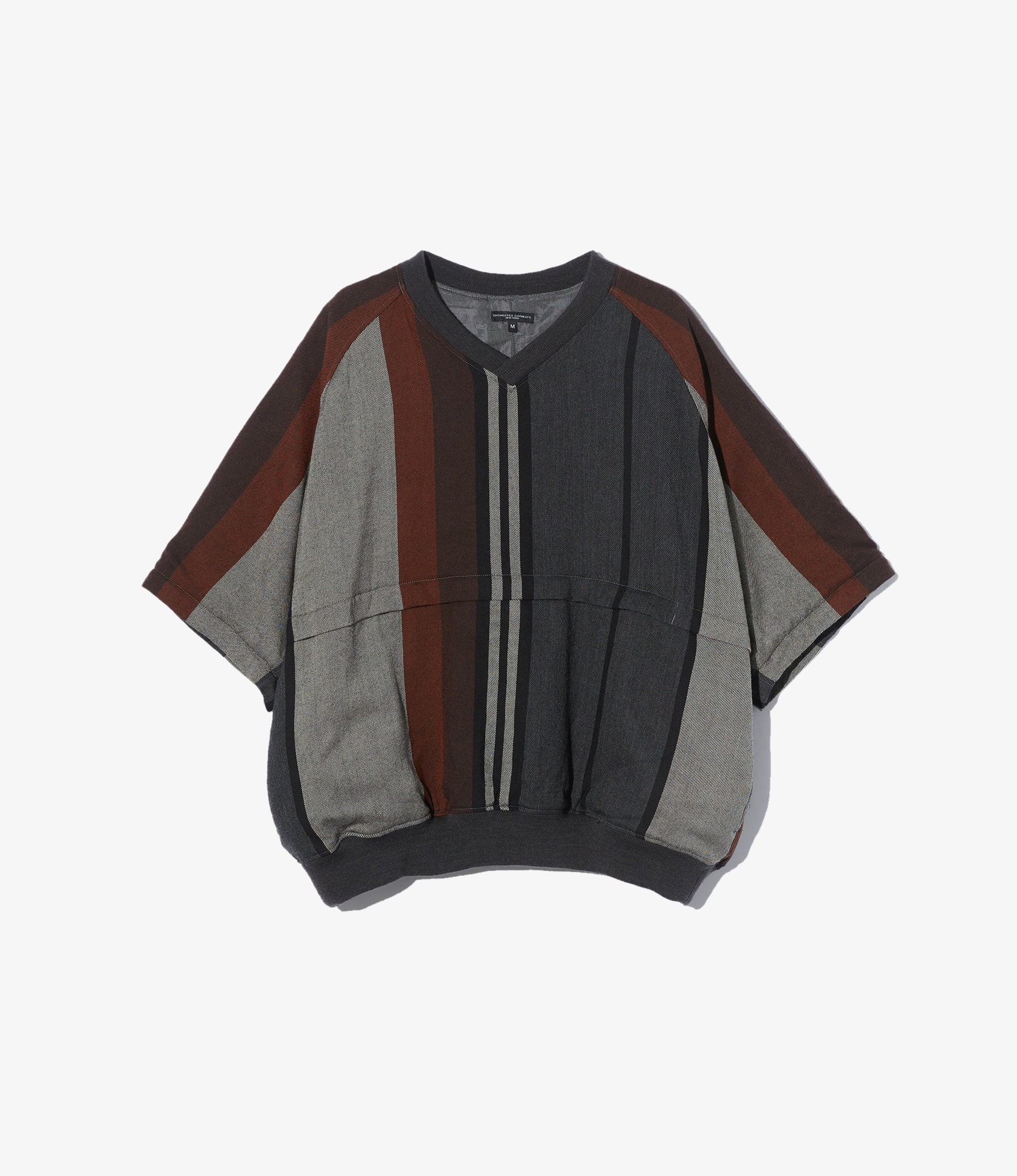 Wind Pull – Multicolour Wide Striped Worsted Wool
