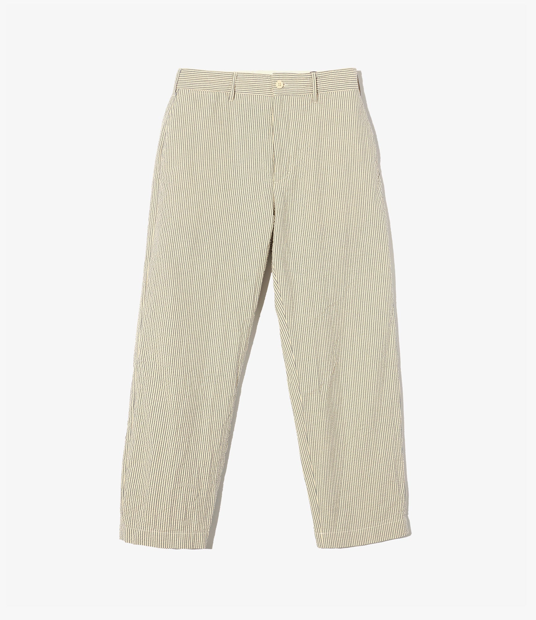 Chino Pant – Navy/Natural Stripe Seersucker