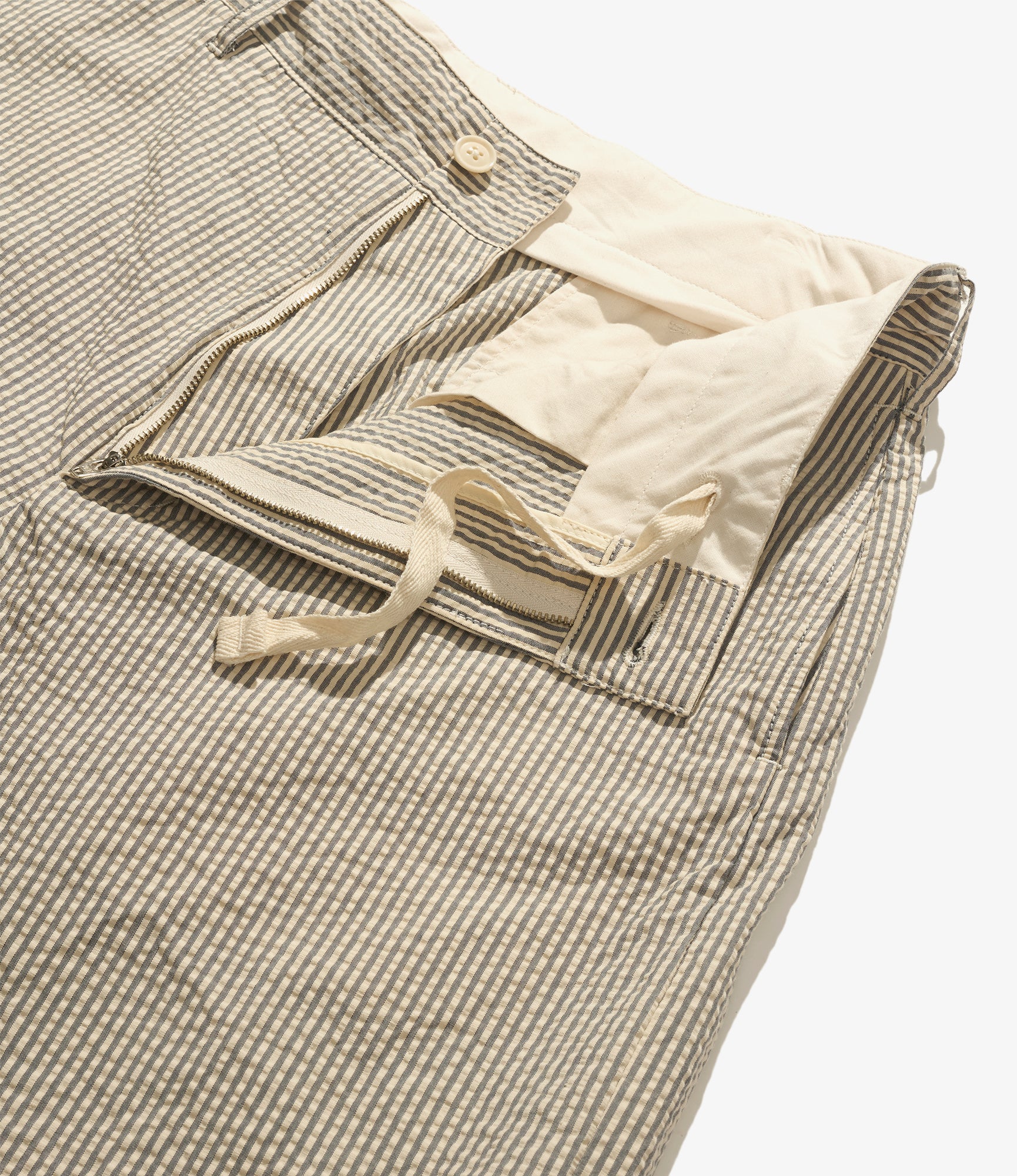 Chino Pant – Navy/Natural Stripe Seersucker
