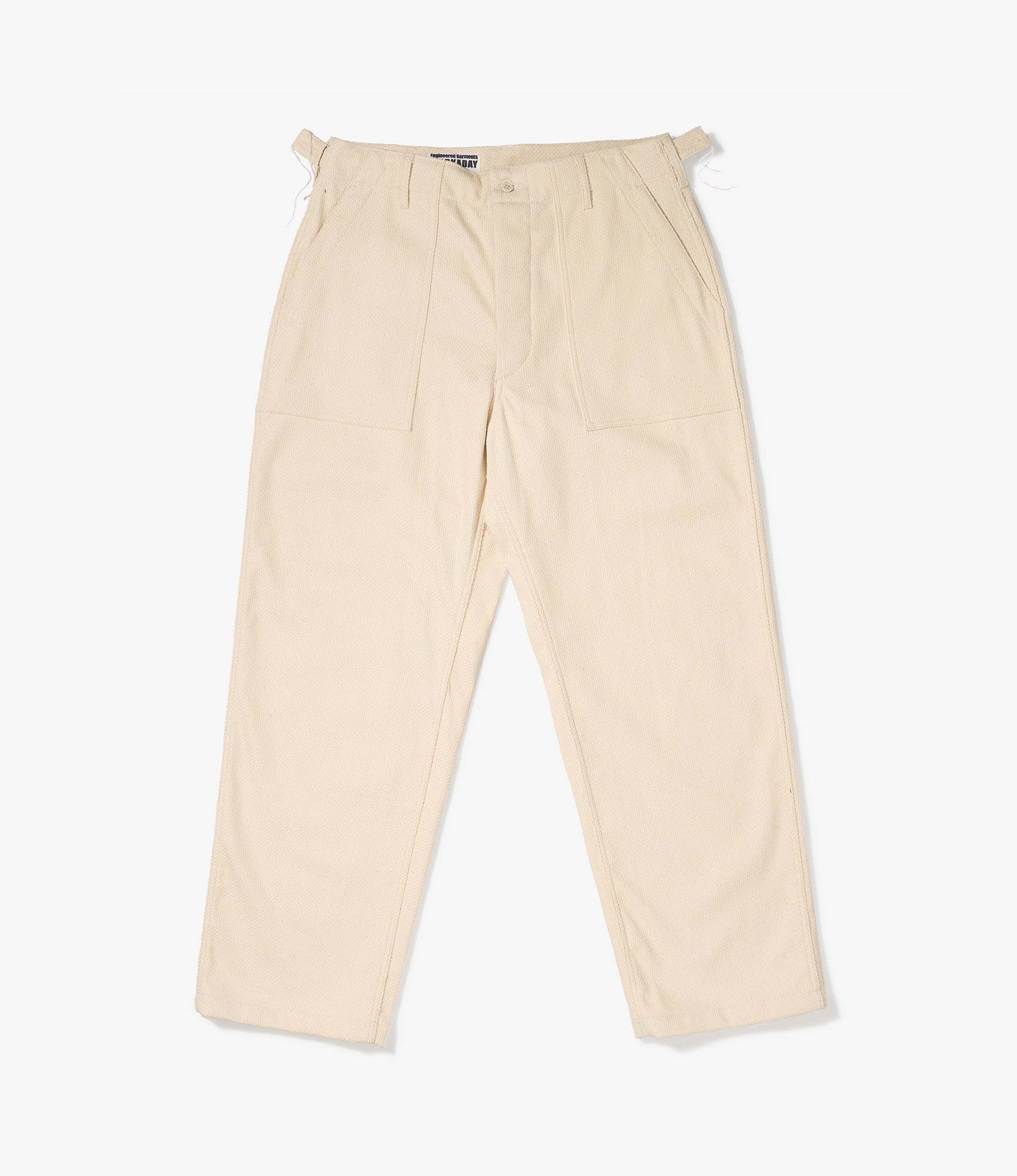 Fatigue Pant – Ecru Heavy Basketweave