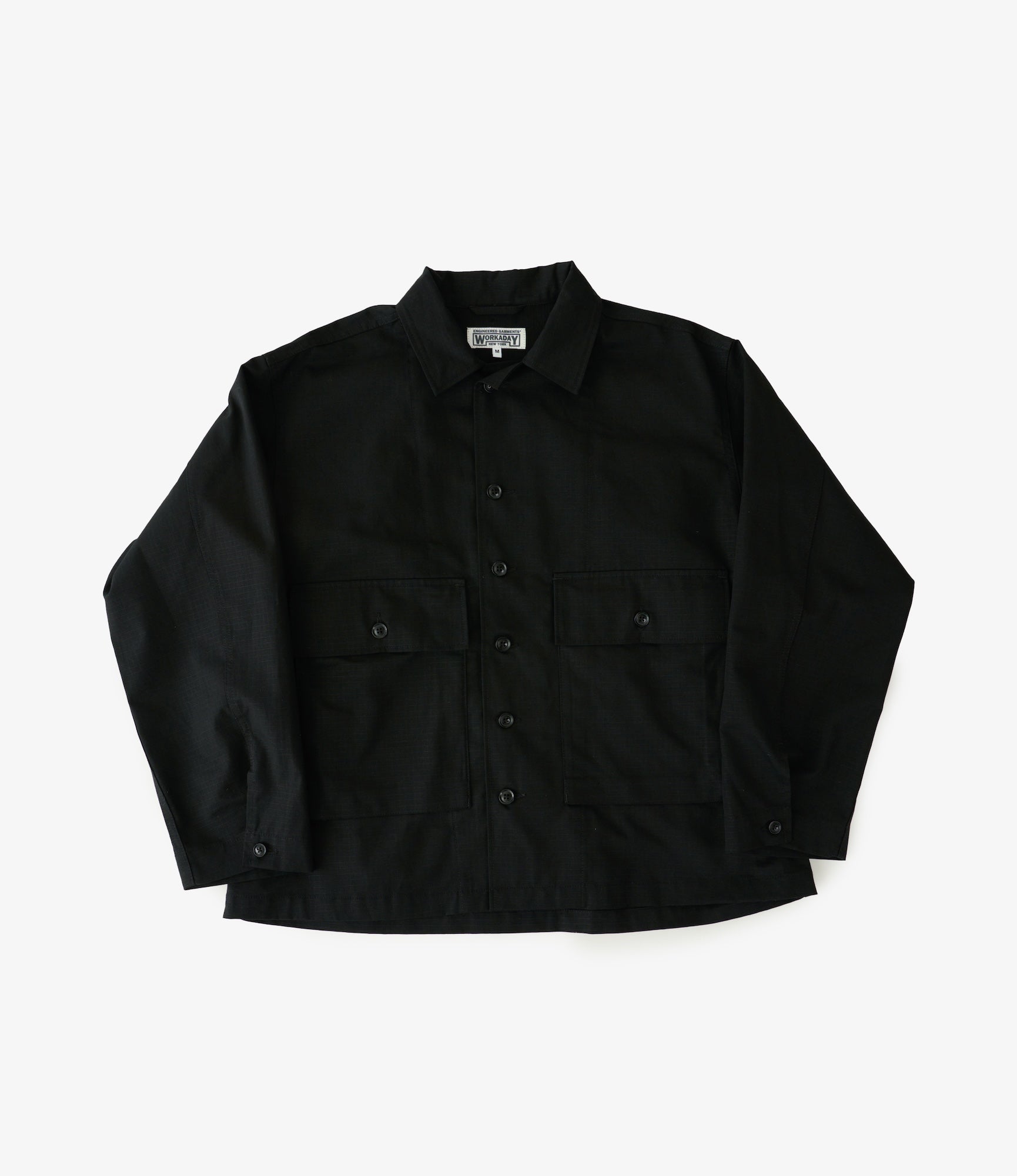 Engineered Garments Workaday Sea Bees Jacket – Black Cotton Ripstop – Workaday – Nepenthes London