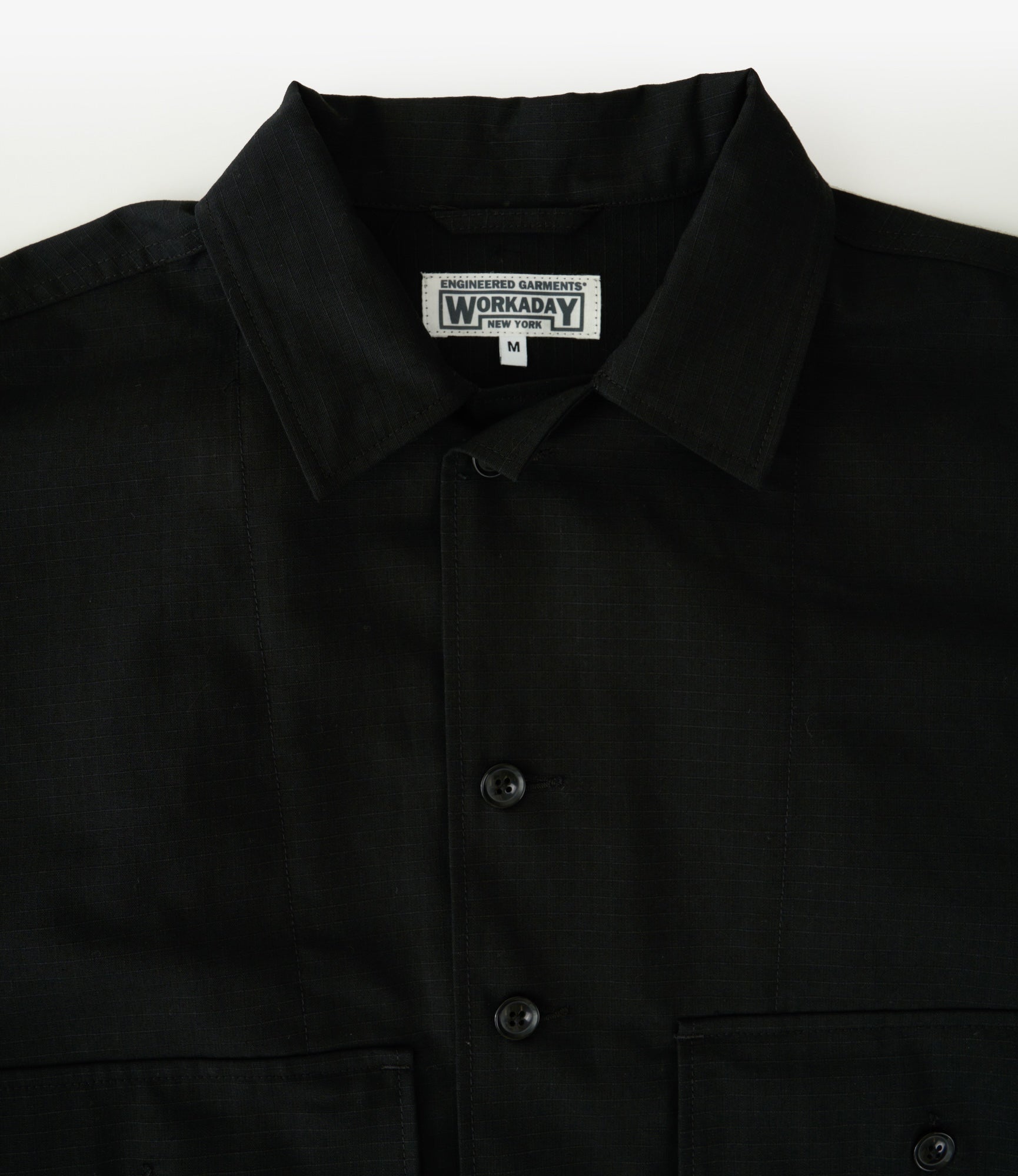 Engineered Garments Workaday Sea Bees Jacket – Black Cotton Ripstop – Workaday – Nepenthes London