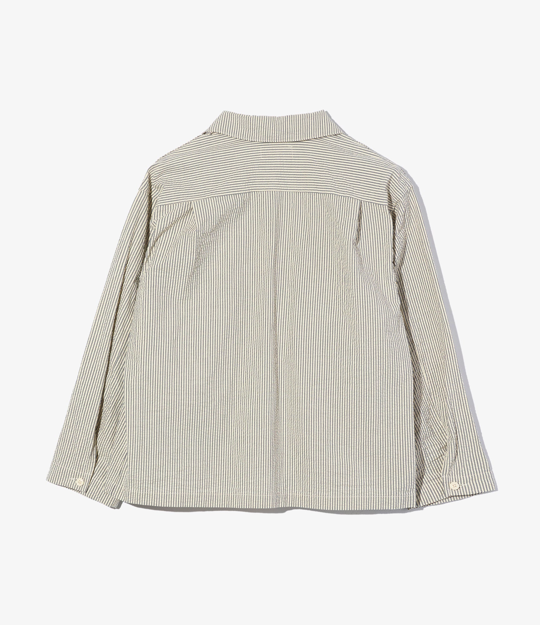 Sea Bees Jacket – Navy/Natural Cotton Seersucker