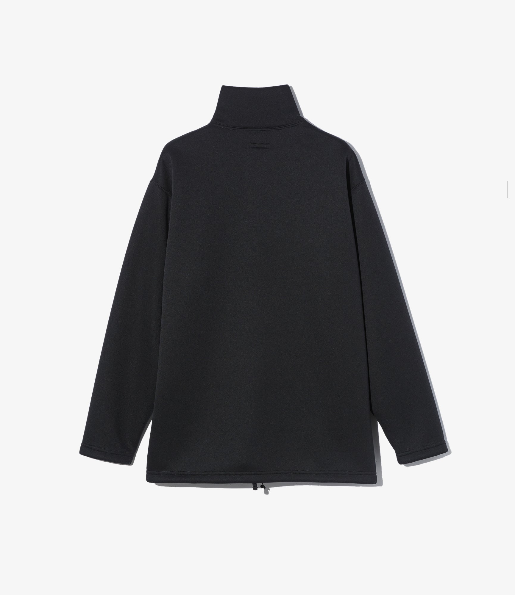Zip Mock Neck – Black Fleece