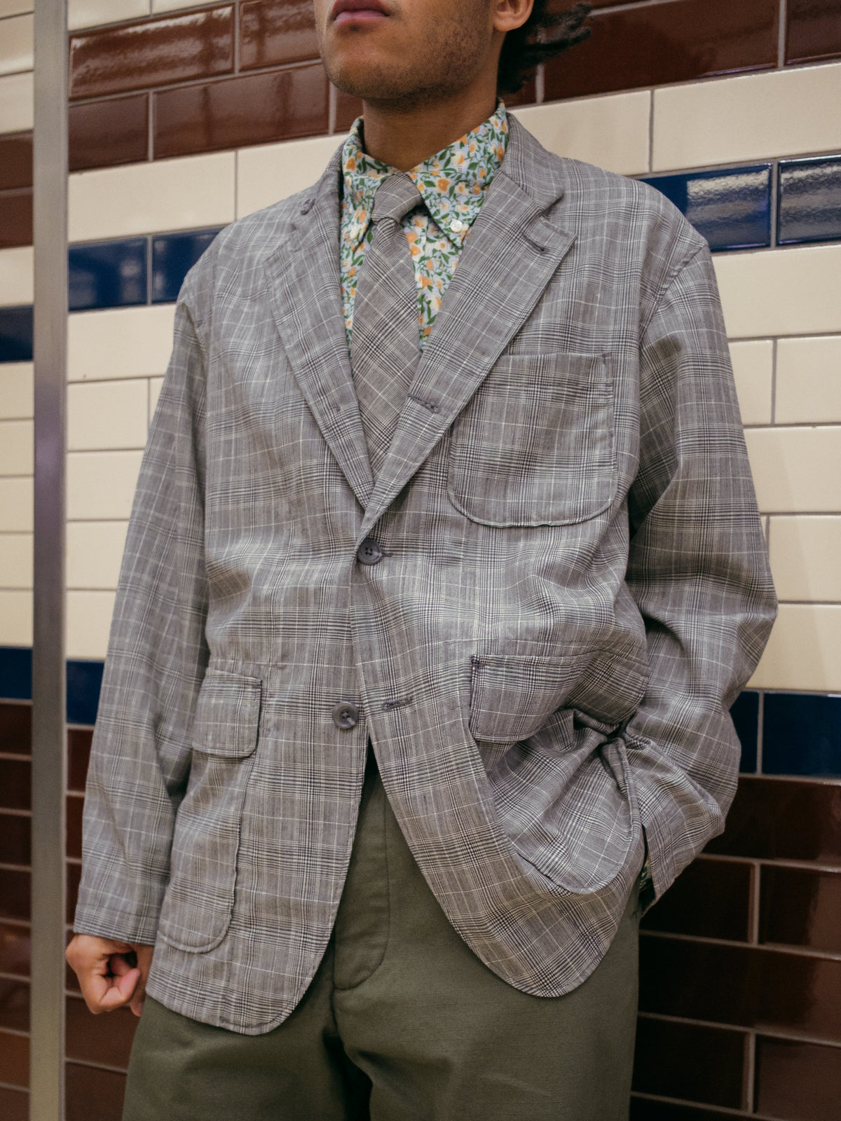 Loiter Jacket – Grey Glen Plaid Tropical Wool | Engineered 