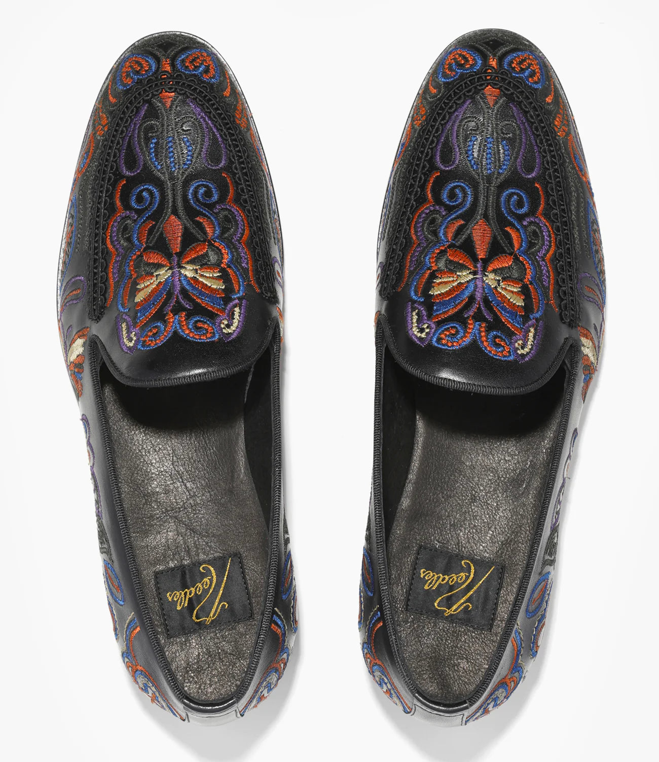 Needles Papillon EMB Leather Slip-On - Black – Needles – Nepenthes London