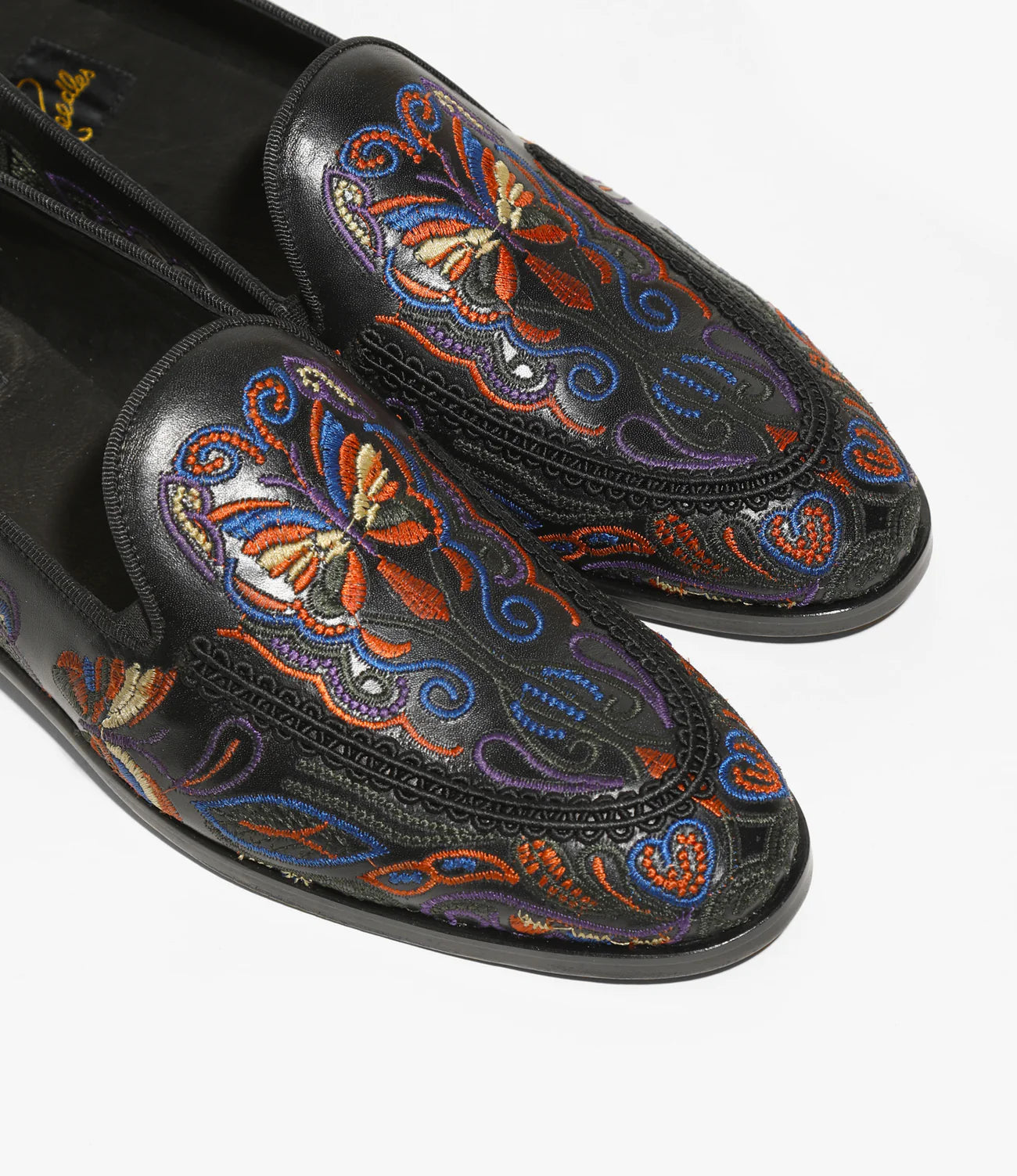 Needles Papillon EMB Leather Slip-On - Black – Needles – Nepenthes London