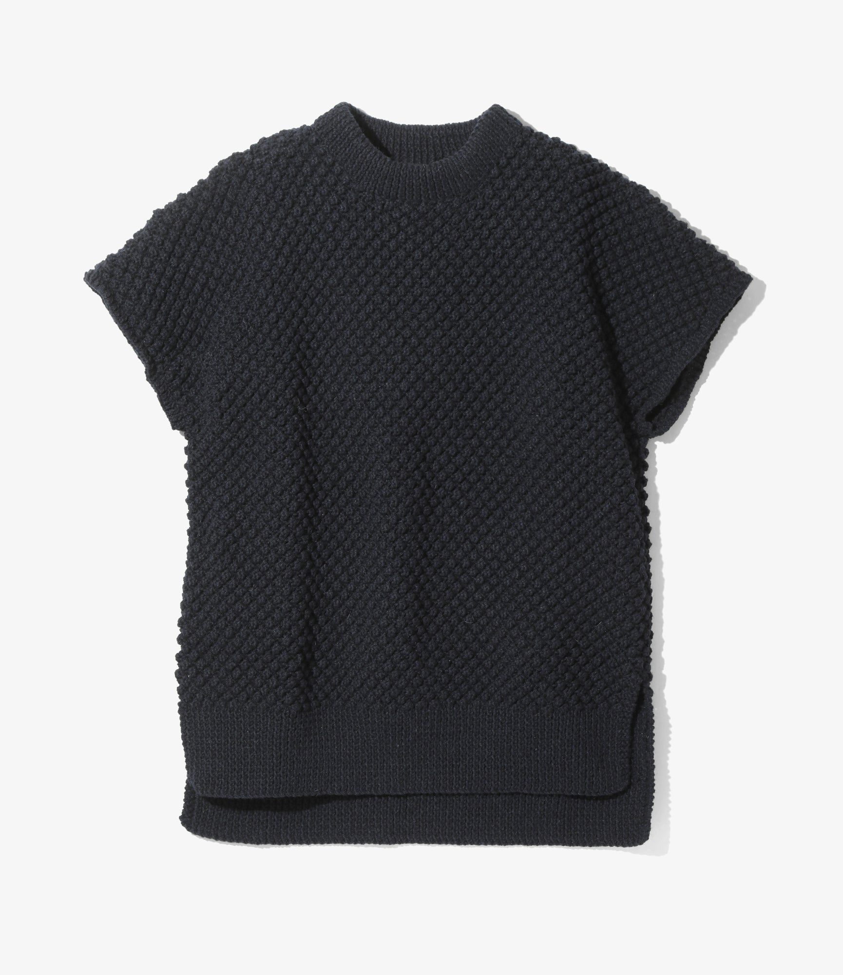 Woburn Walk Mock Neck Popcorn Tunic - Navy – Woburn Walk – Nepenthes London
