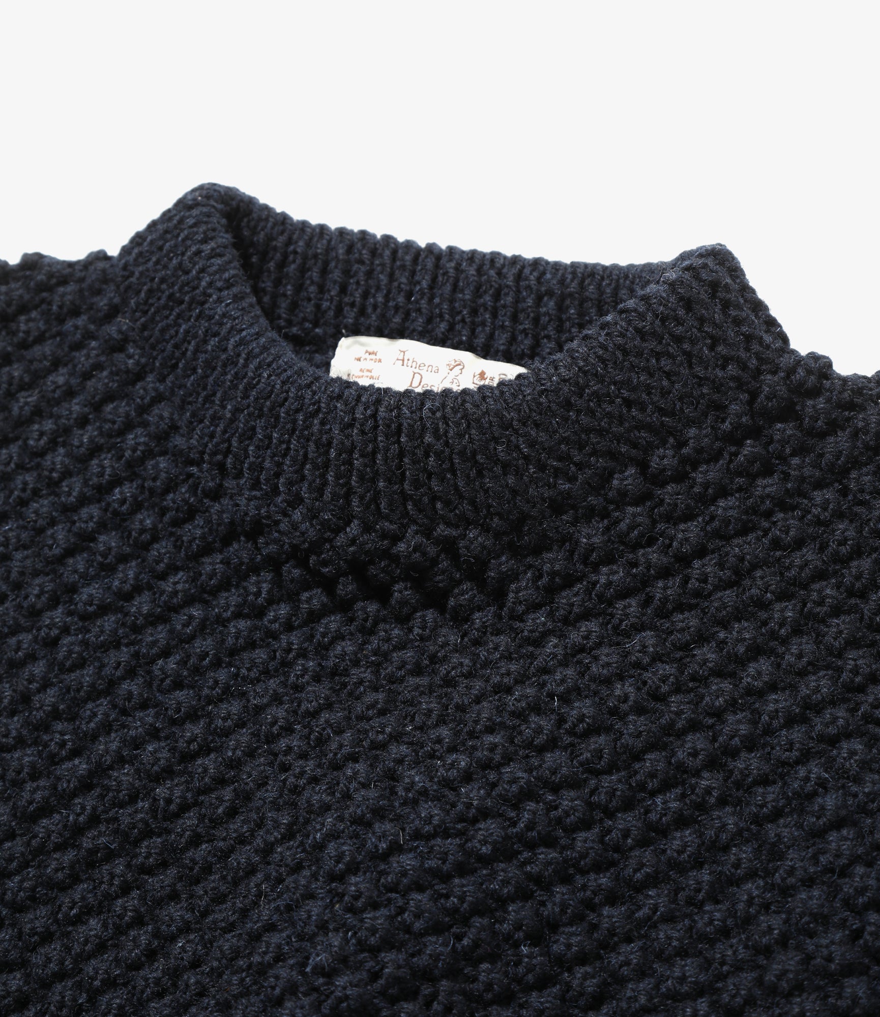 Woburn Walk Mock Neck Popcorn Tunic - Navy – Woburn Walk – Nepenthes London