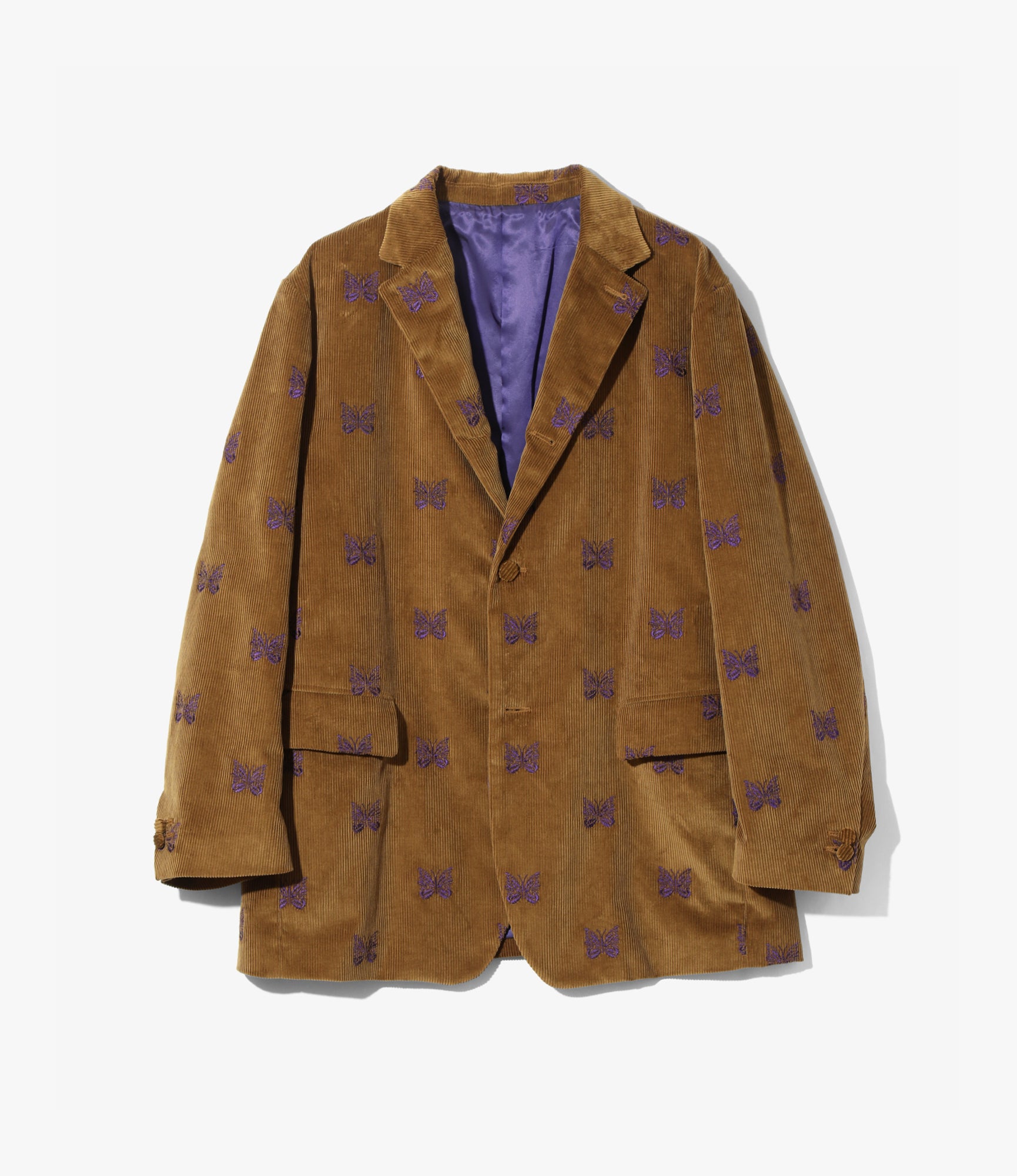 3B Jacket – Tan Papillon Embroidered Corduroy