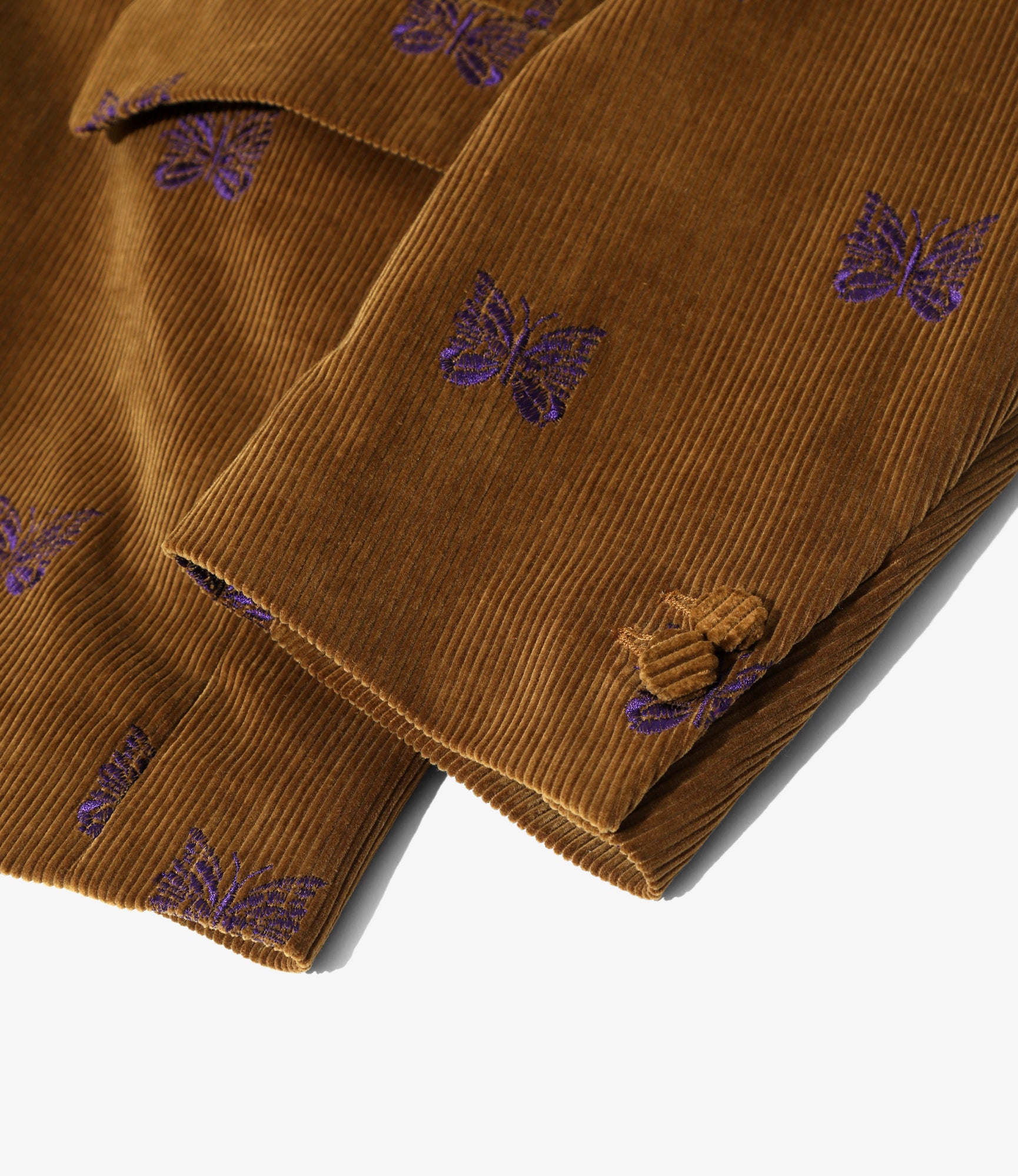 3B Jacket – Tan Papillon Embroidered Corduroy