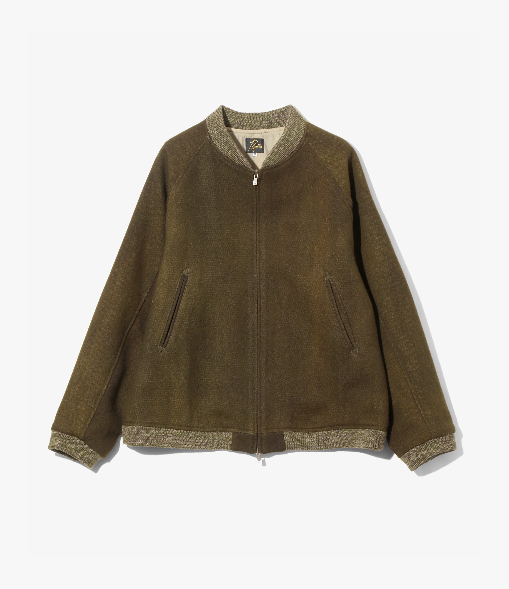 BB Jacket – Olive Uneven Dyed Wool