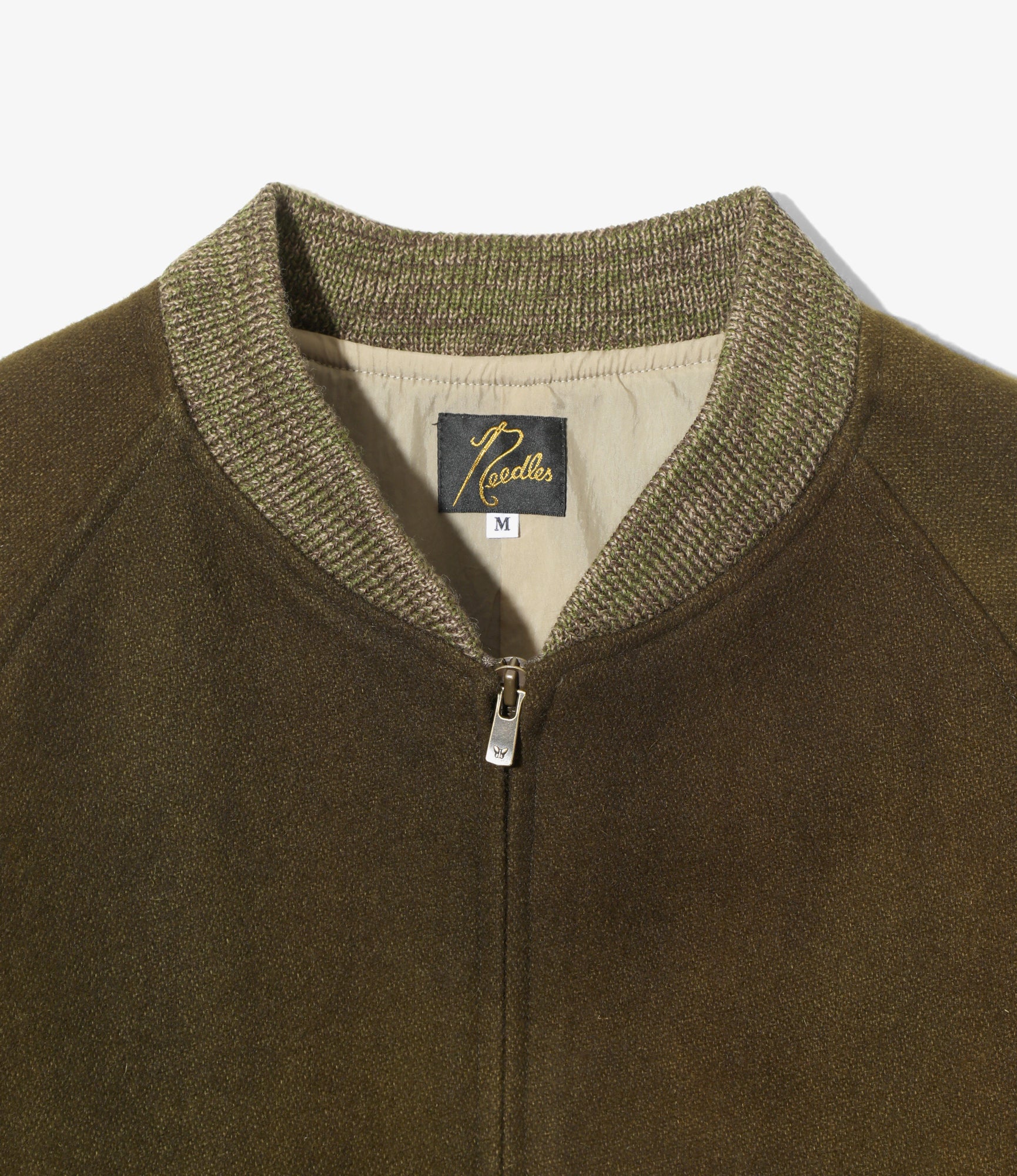 BB Jacket – Olive Uneven Dyed Wool