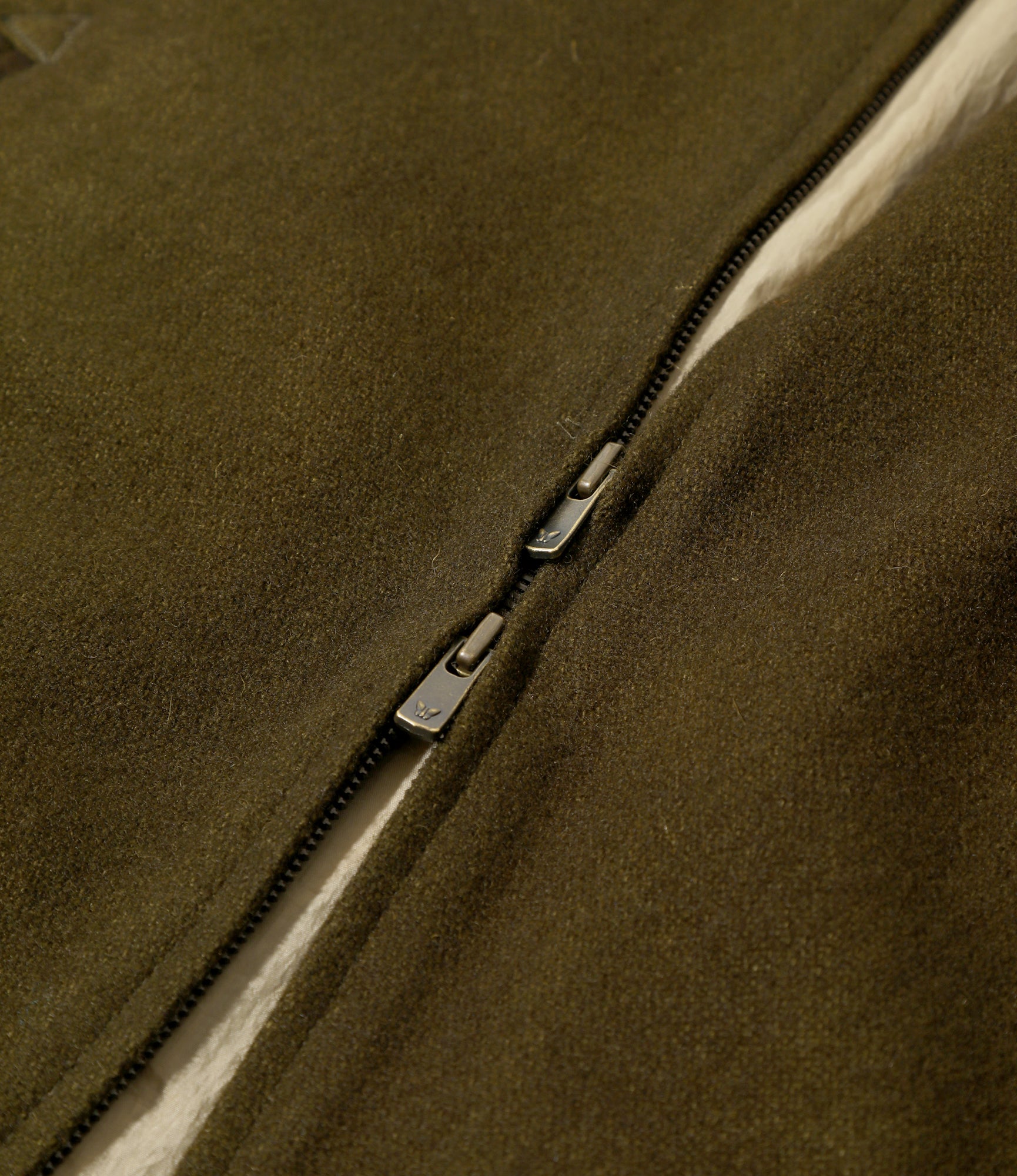 BB Jacket – Olive Uneven Dyed Wool