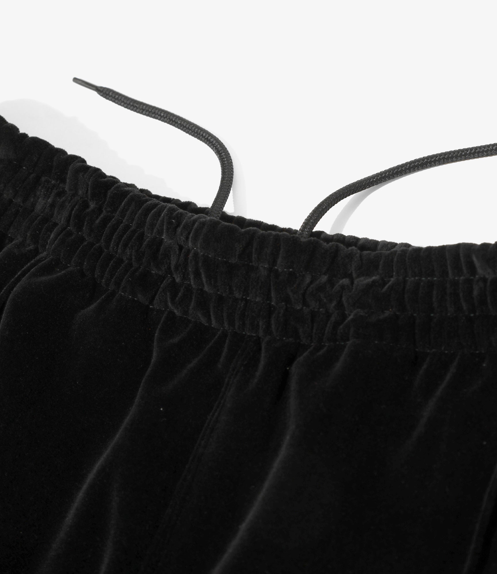 Boot-Cut Track Pant – Black Velour