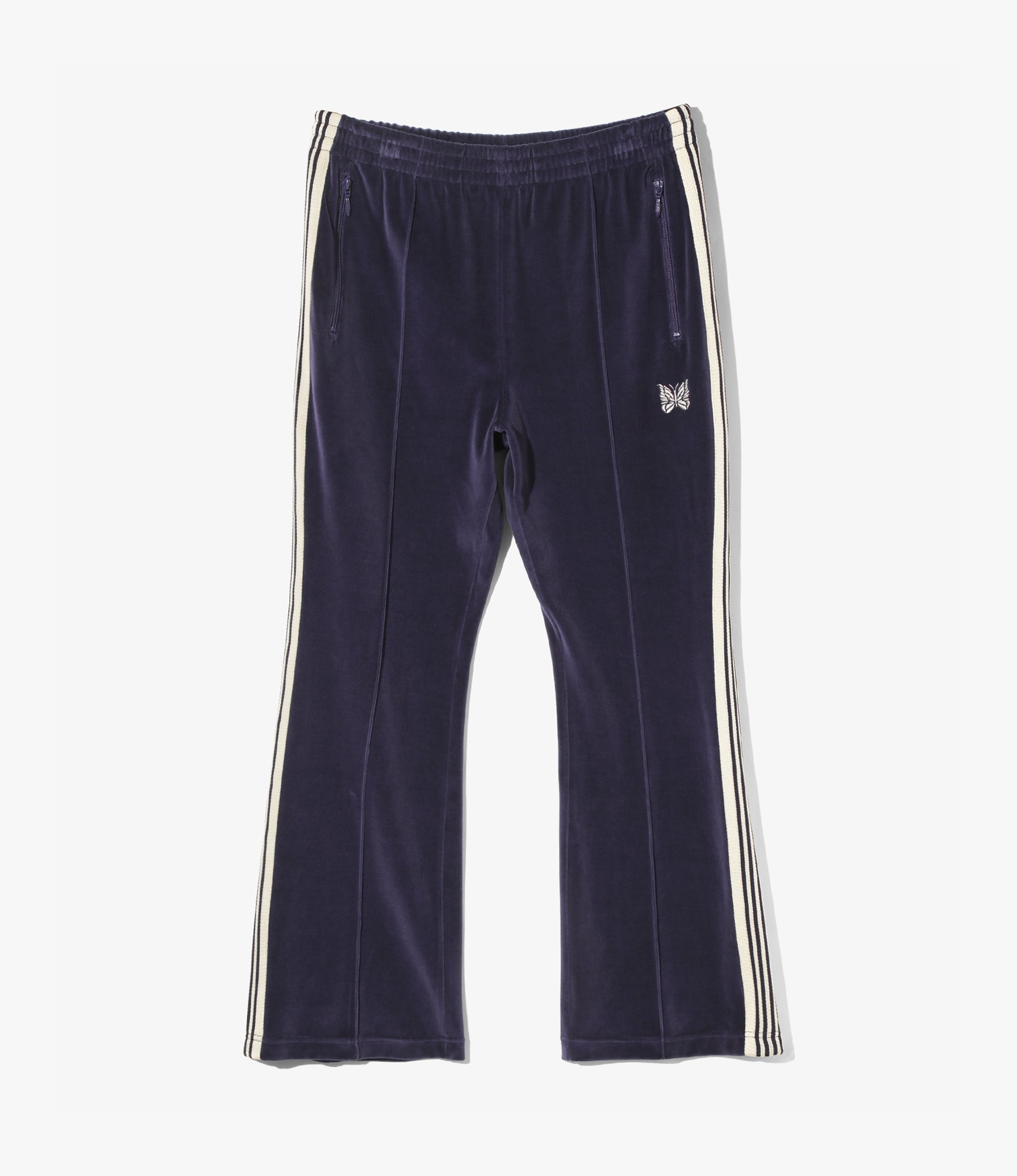 Boot-Cut Track Pant – Navy Velour