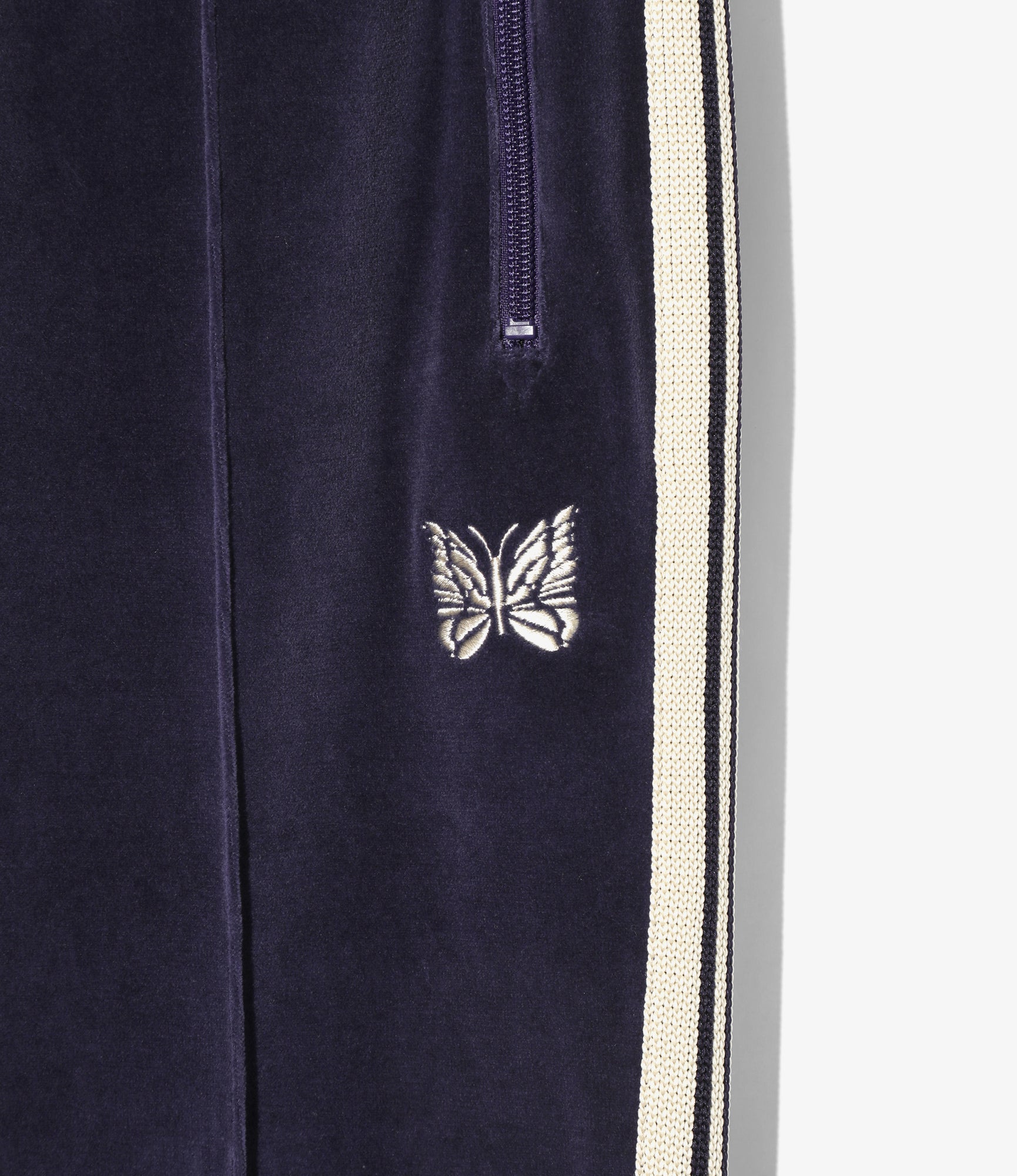 Boot-Cut Track Pant – Navy Velour