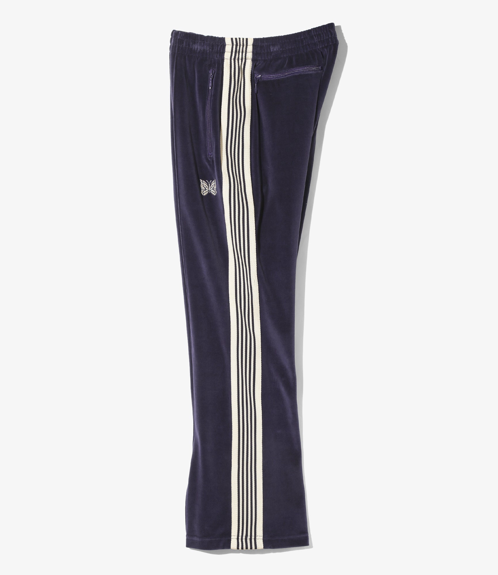 Boot-Cut Track Pant – Navy Velour