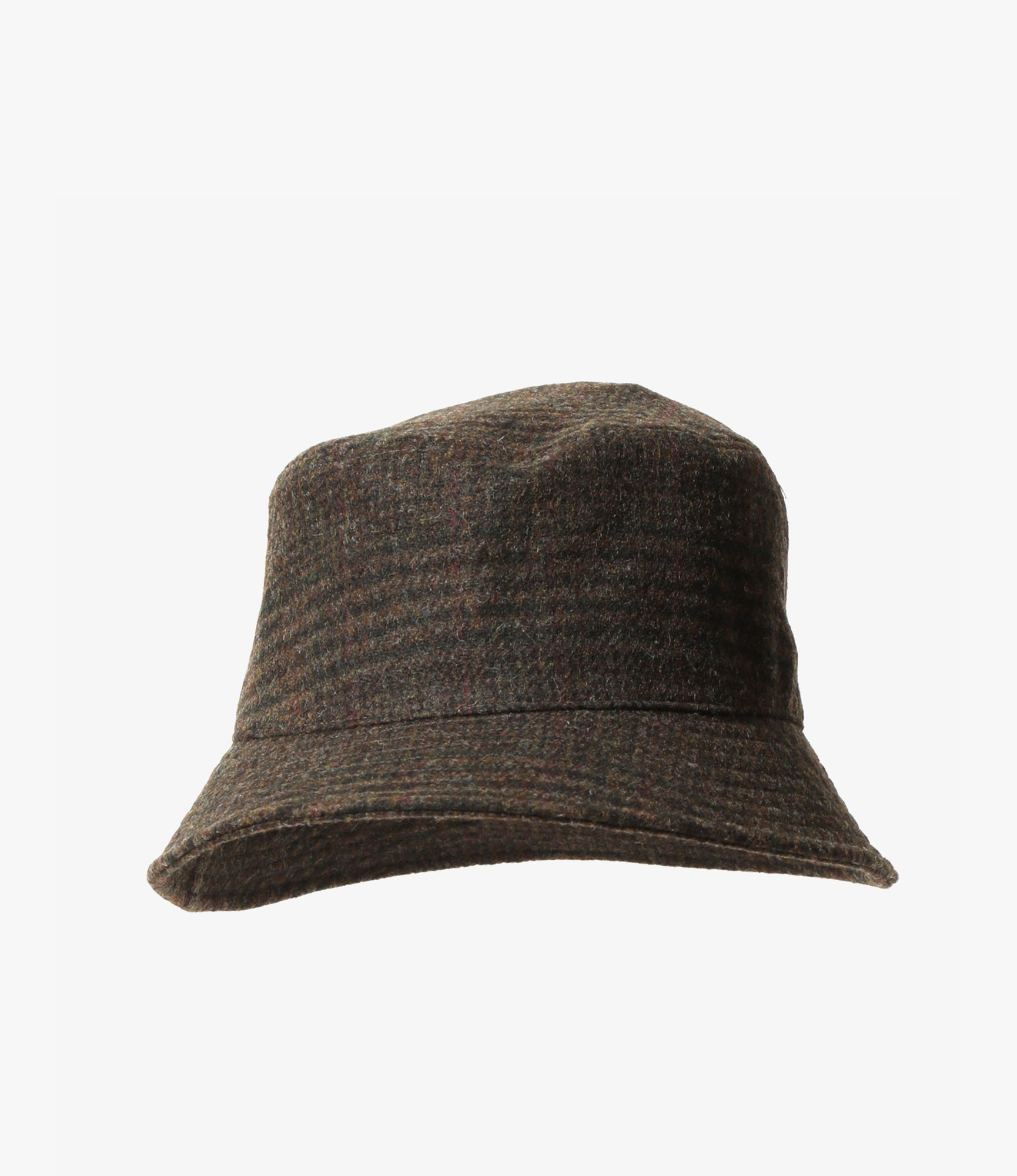 Bucket Hat – Olive Glen Plaid Wool