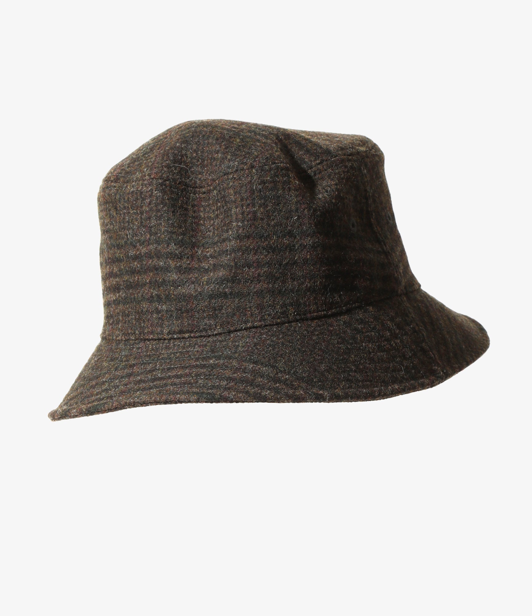 Bucket Hat – Olive Glen Plaid Wool