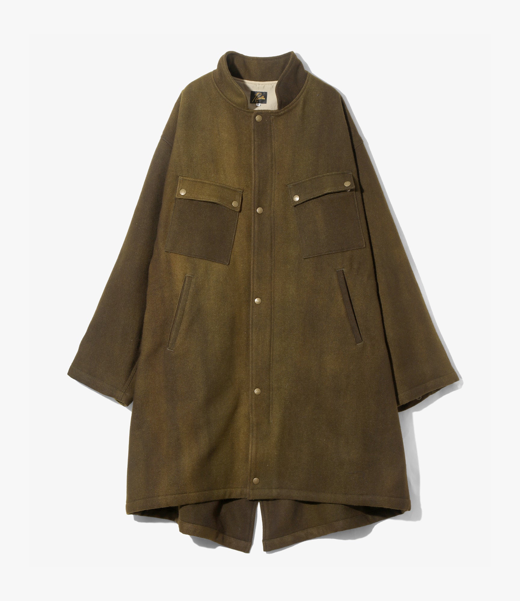 CP Coat – Olive Uneven Dyed Wool