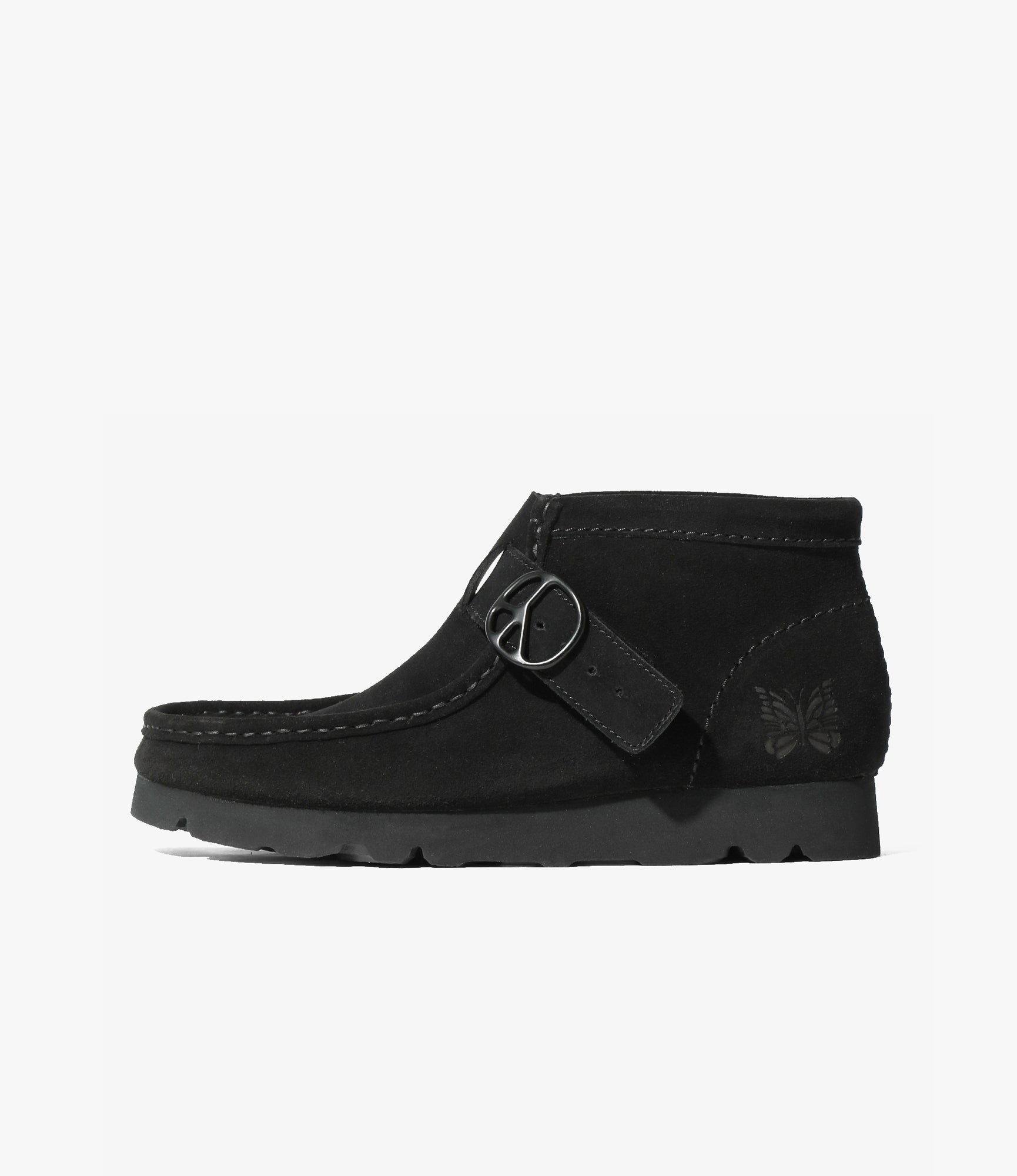 Walla Strap Boot – Black Suede