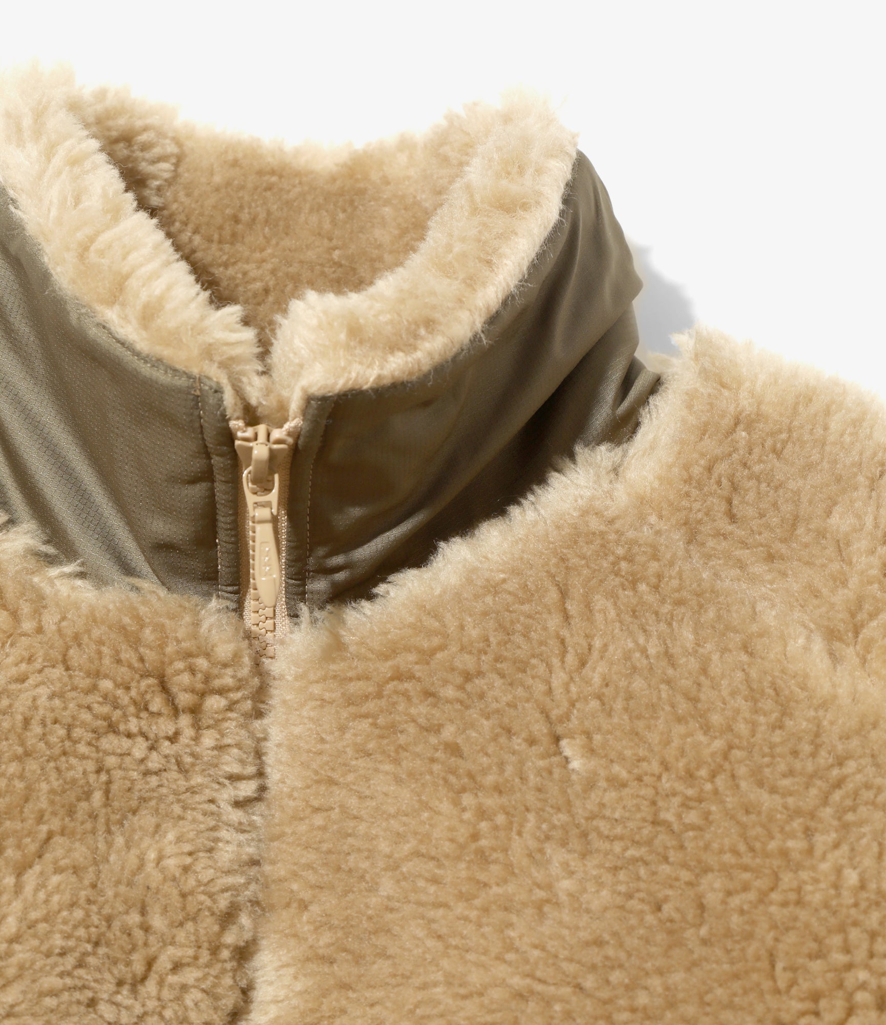Faux Fur Jacket – Beige