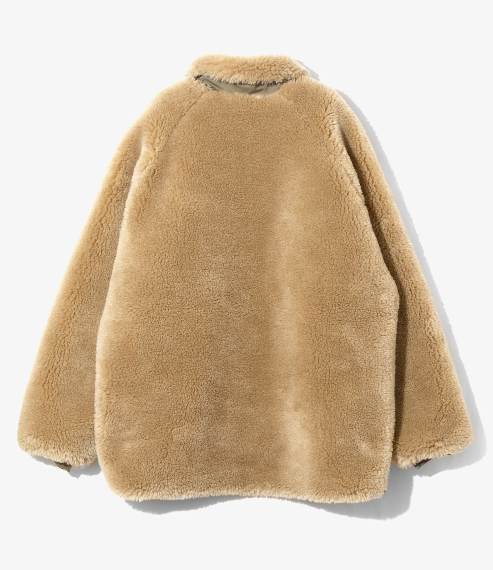 Faux Fur Jacket – Beige