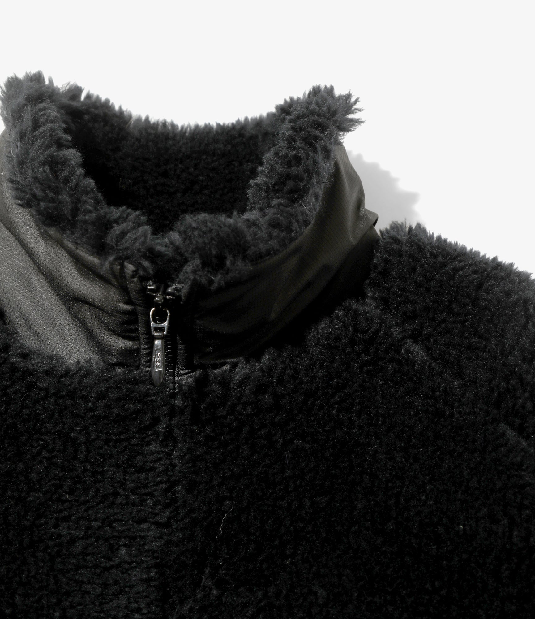 Faux Fur Jacket – Black