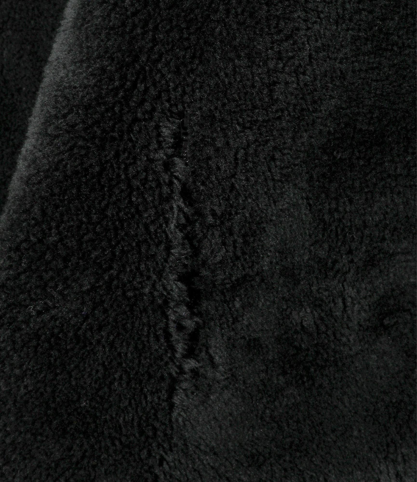 Faux Fur Jacket – Black