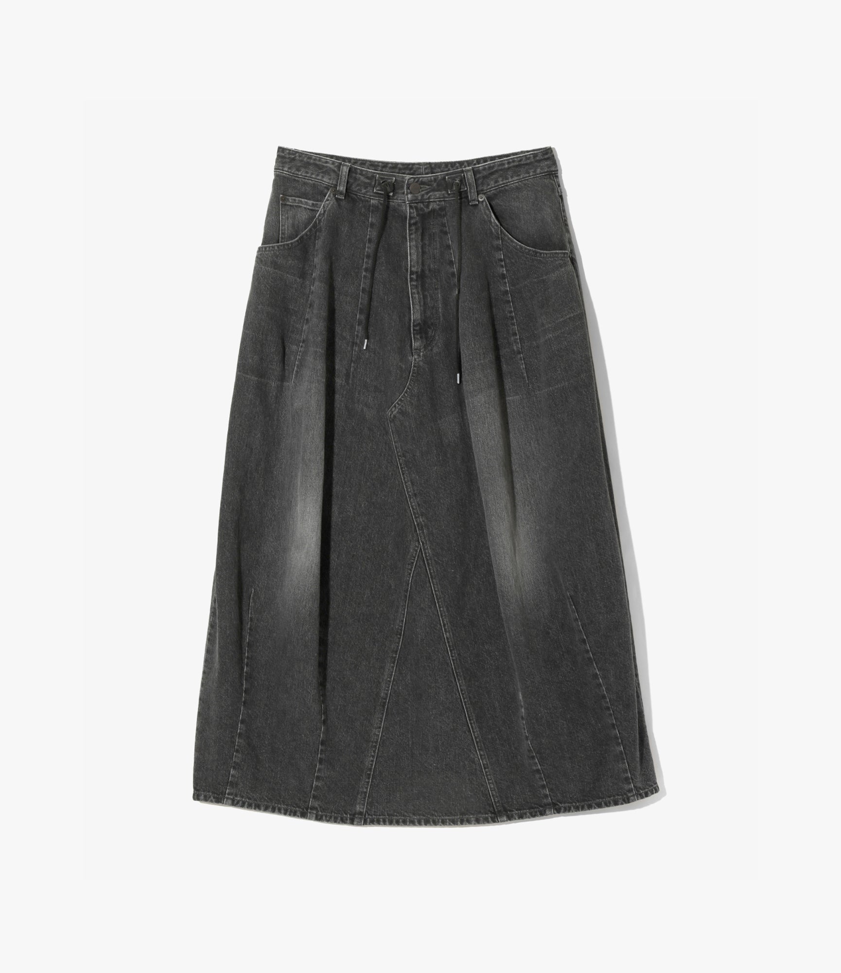 HD Jean Skirt – Black 12oz Denim